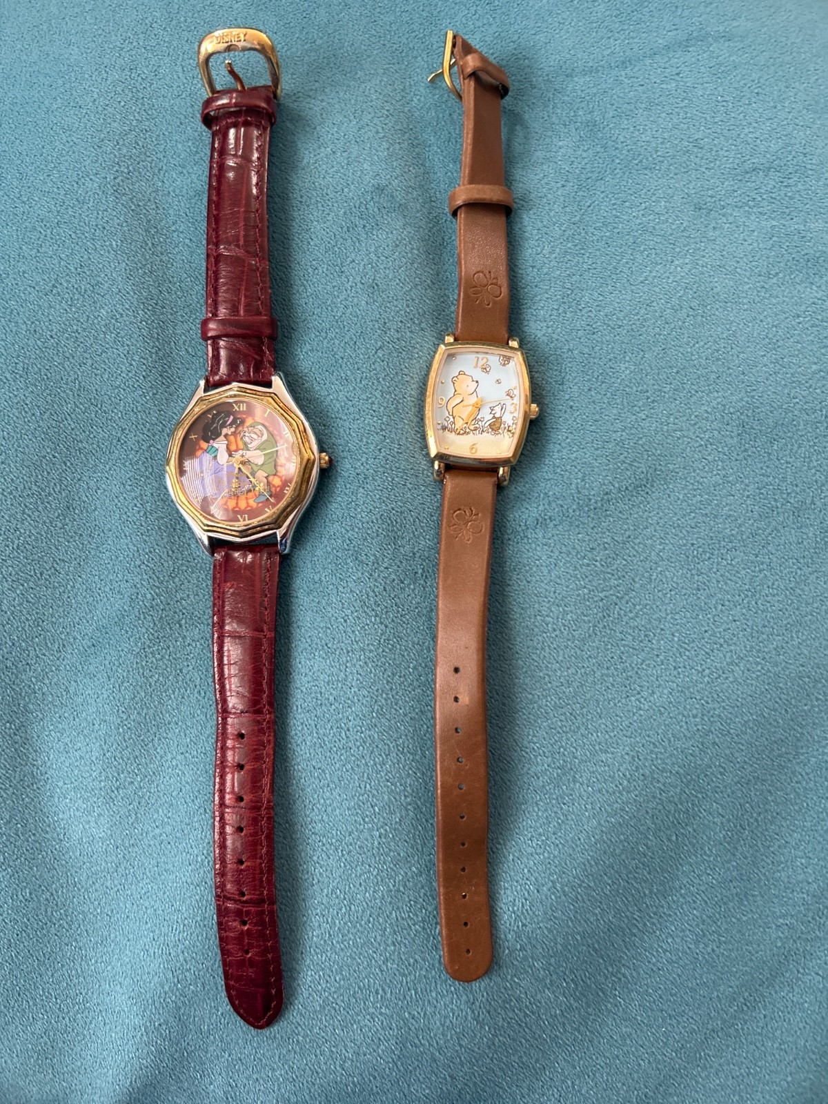 Vintage 90s Disney Watch Lot 2x - Limited Edition Hunchback, Seiko Winnie The Po