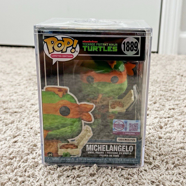 Funko Pop Vinyl TMNT Michelangelo #1889 Limited Edition w/ Protector Funko Pop Vinyl TMNT Michelangelo #1889 Limited Edition w/ Protector