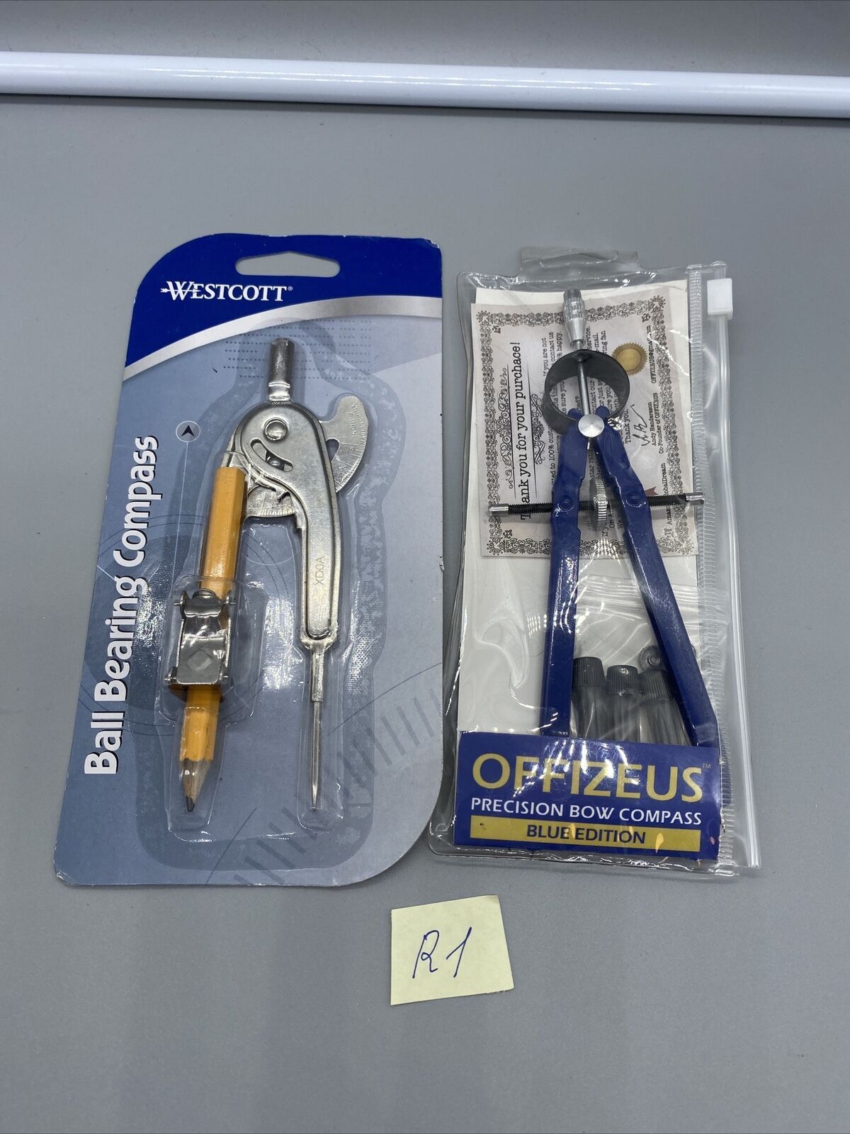 Offizeus Precision Now Compass Blue Edition W/Extra Lead Refills+ Westcott Ball