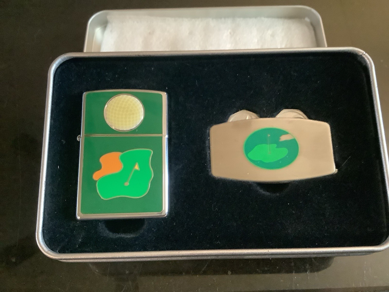 zippo lighter vintage, 2002 Golf Set, Lighter And Accessories Matching Set. zippo lighter vintage, 2002 Golf Set, Lighter And Accessories Matching Set.