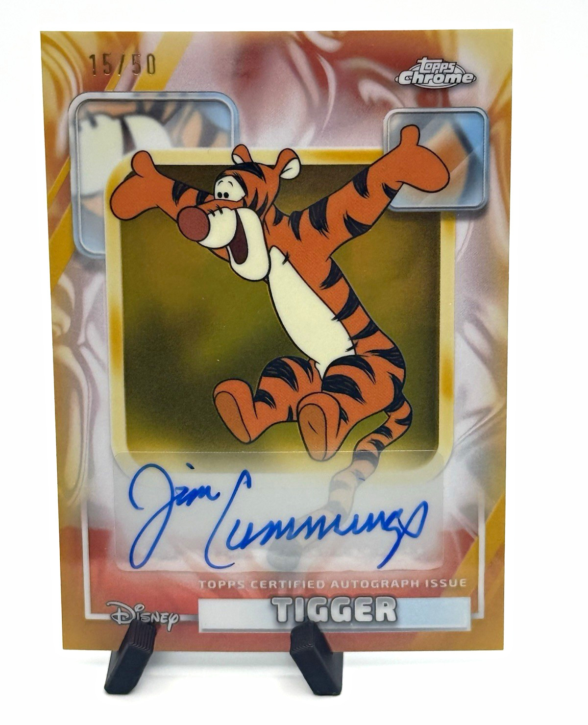Topps 2026 Disney Chrome Tigger AA-JCM Autograph Jim Cummings 15/50