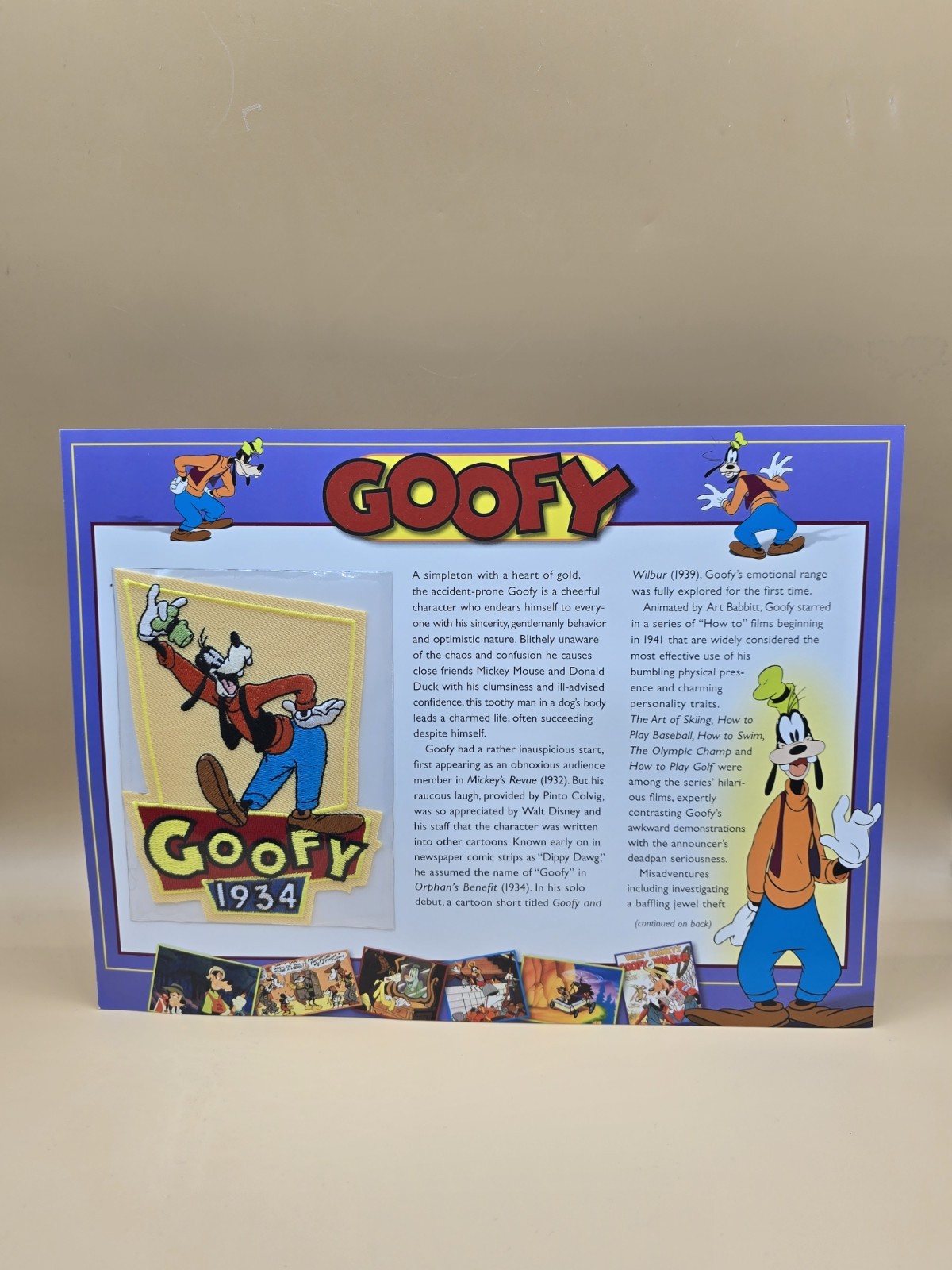 Willabee & Ward Disney Patch Collection GOOFY PATCH