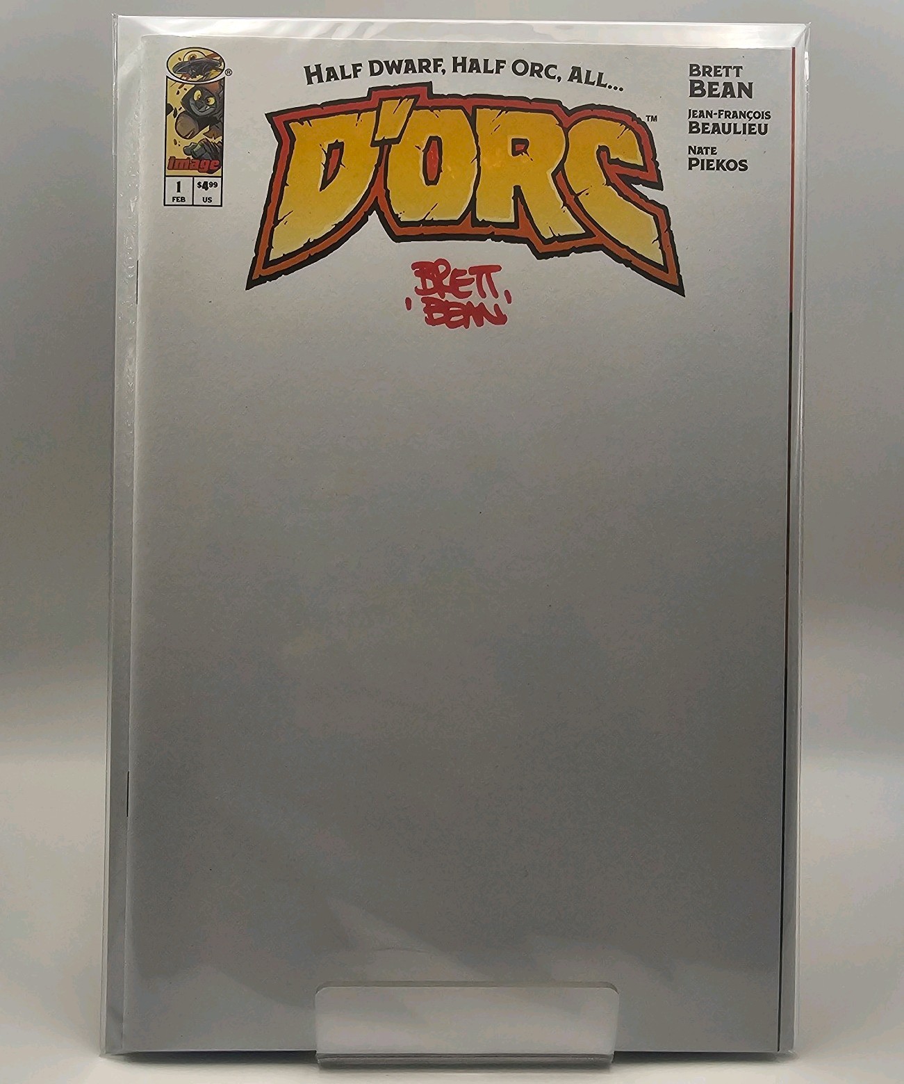D\'ORC #1 F - Brett Bean 1st Print Blank Sketch Variant Signed By Brett Bean