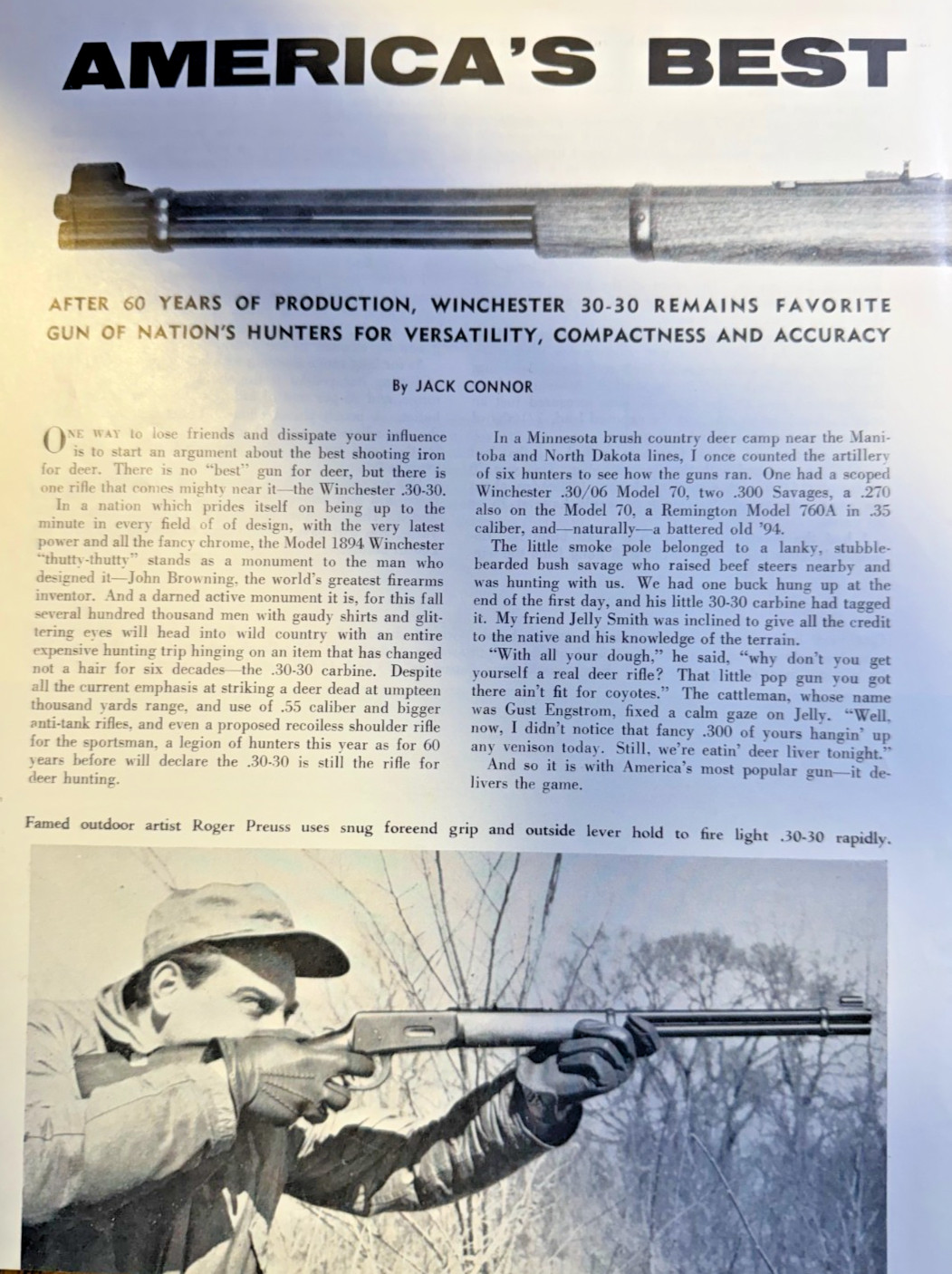 1955 Review of the 30-30 Winchester Rifle illustrated 1955 Review of the 30-30 Winchester Rifle illustrated