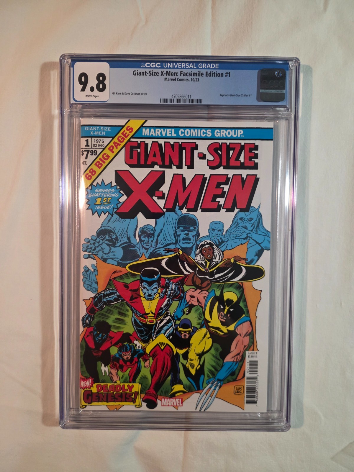 Giant Size X-Men  Facsimile CGC 9.8