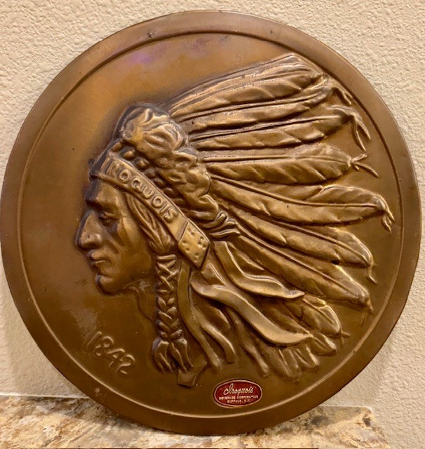 BRASS - IROQUOIS BEER - Wall Mount Sign - 12\