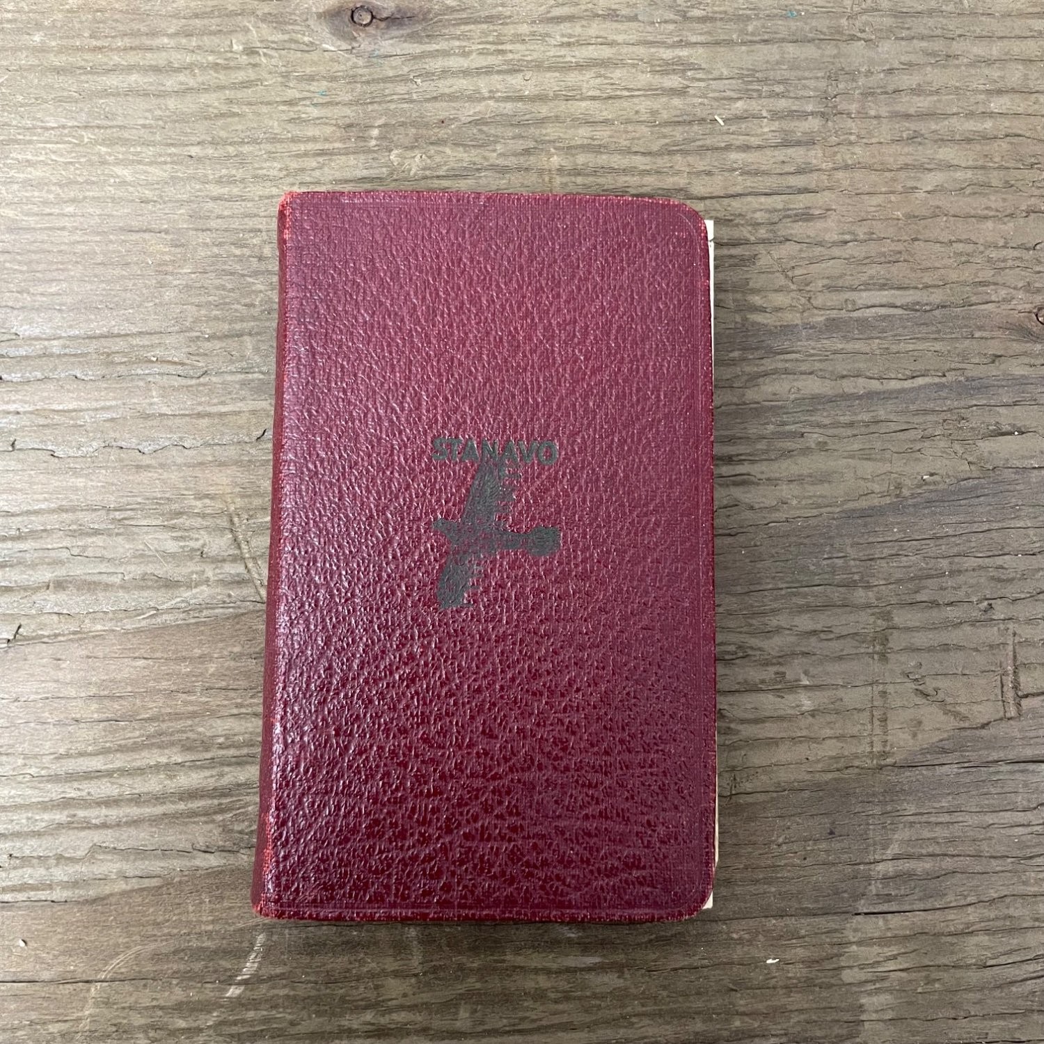 Vintage 1935 Stanavo Pilot's Handbook Log Book Calendar Notepad Burgundy Vintage 1935 Stanavo Pilot's Handbook Log Book Calendar Notepad Burgundy