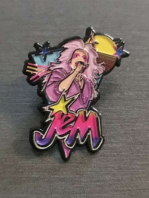 JEM TV SERIES JEM AND THE HOLOGRAMS HASBRO pin Badge Patch New High Quality