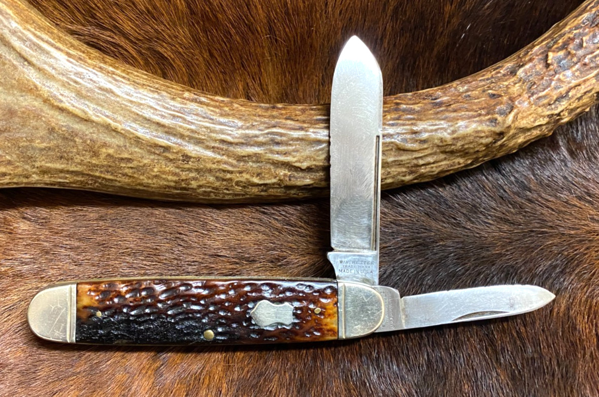 Winchester, Trademark, USA., 2878 Equal End Texas Jack Pattern Knife, 4 1/4 Winchester, Trademark, USA., 2878 Equal End Texas Jack Pattern Knife, 4 1/4