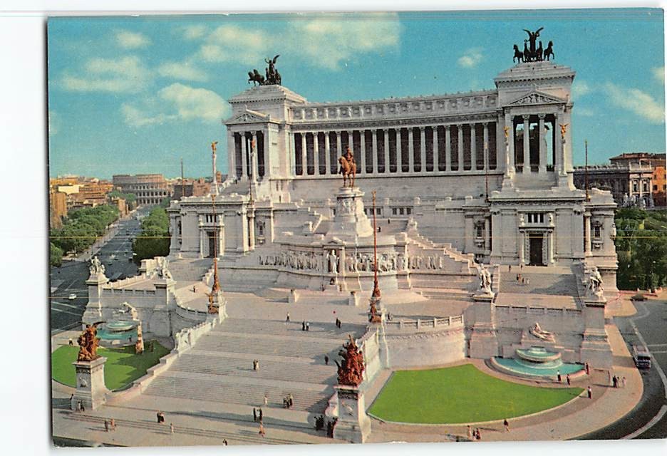 Postcard Altar of the Nation Rome Italy