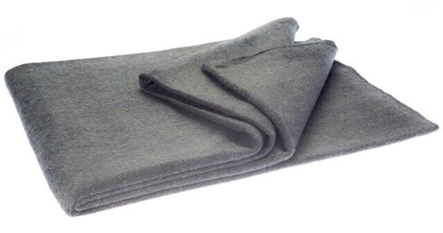 Canadian Armed Forces Issue Grey Wool Blanket - Package Of 10 New