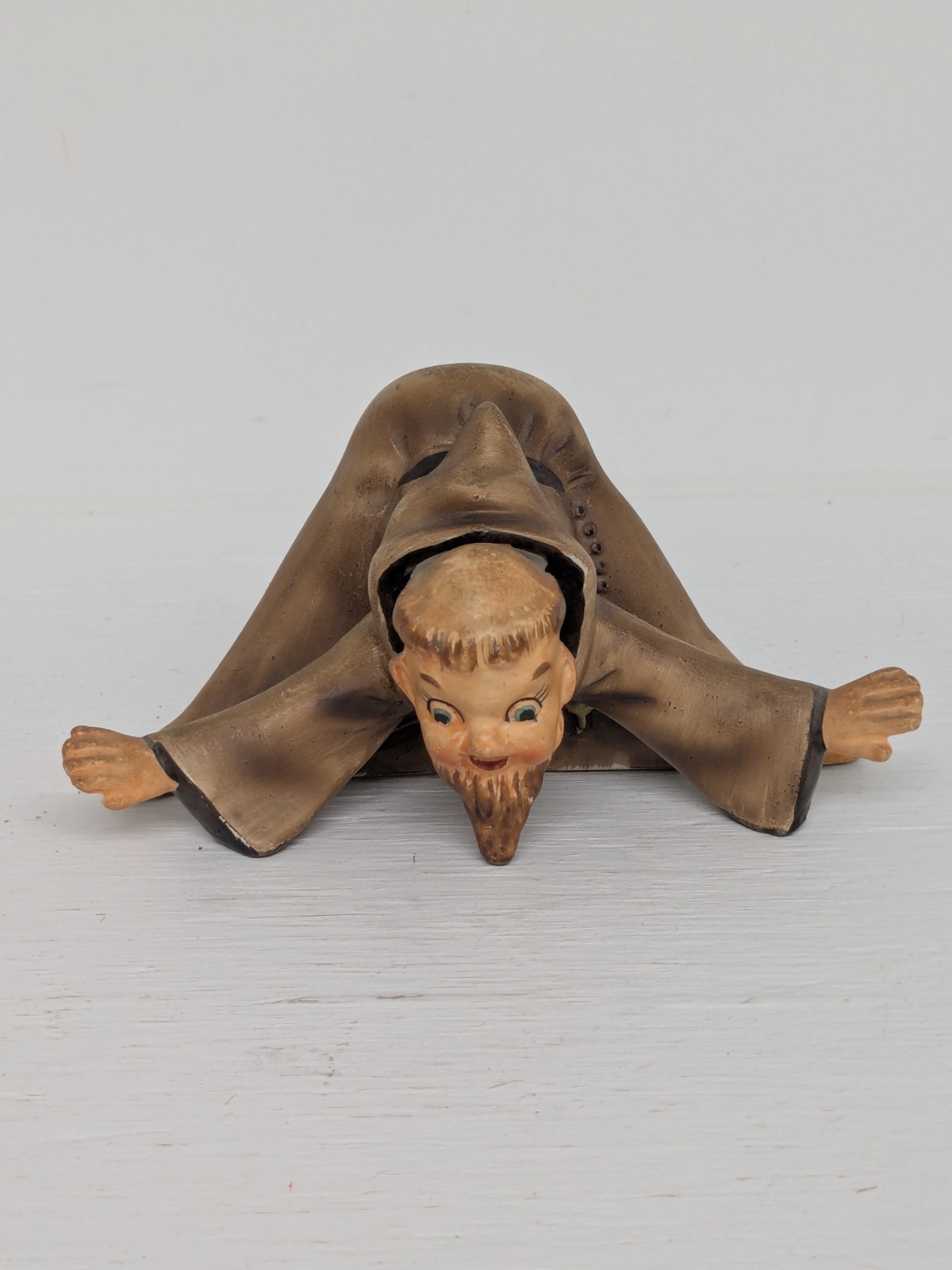 Vintage 1956 Napco Monk Friar Baseball Figurine Porcelain C1834-2B - Umpire Vintage 1956 Napco Monk Friar Baseball Figurine Porcelain C1834-2B - Umpire