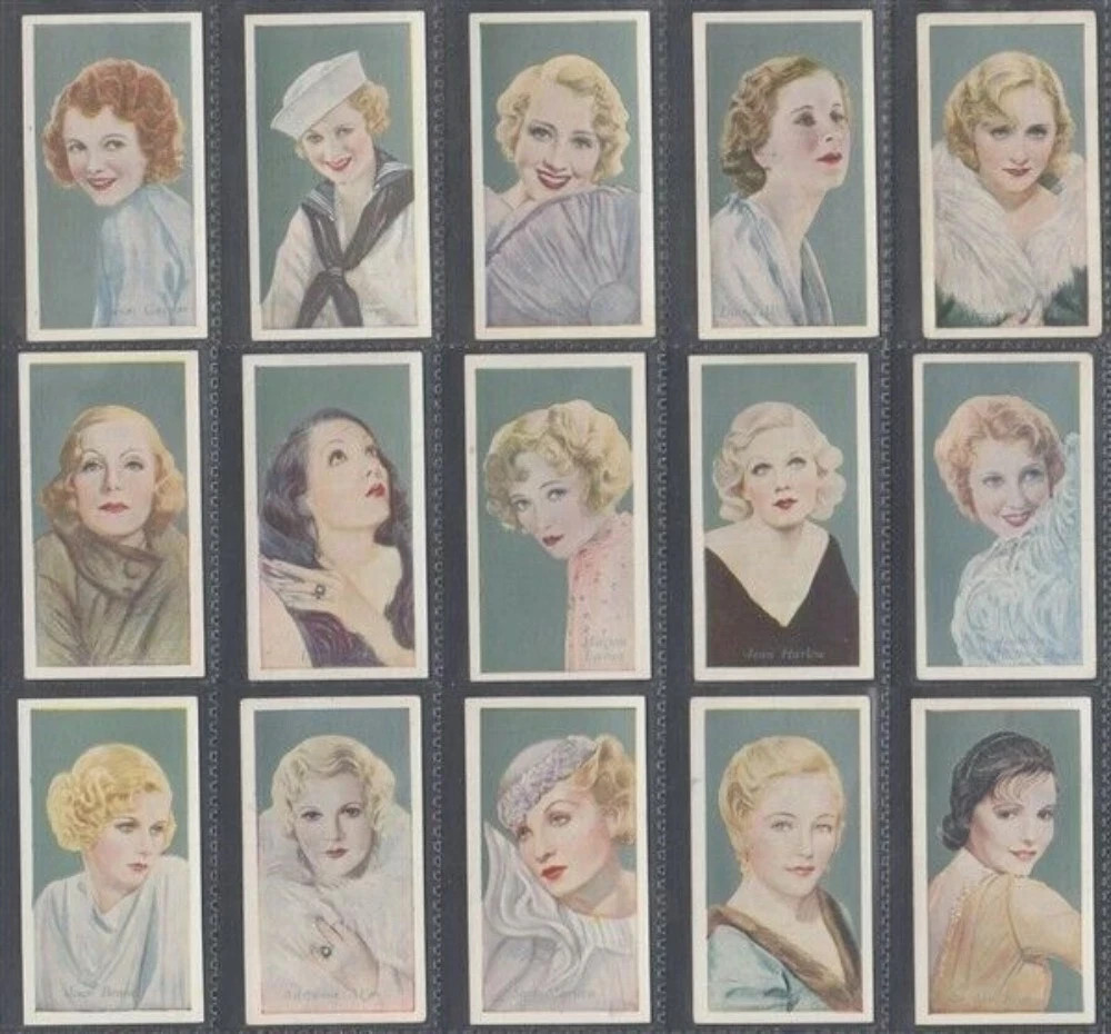 1934 GODFREY PHILLIPS LTD. FILM FAVOURITES 50 TOBACCO CARD SET