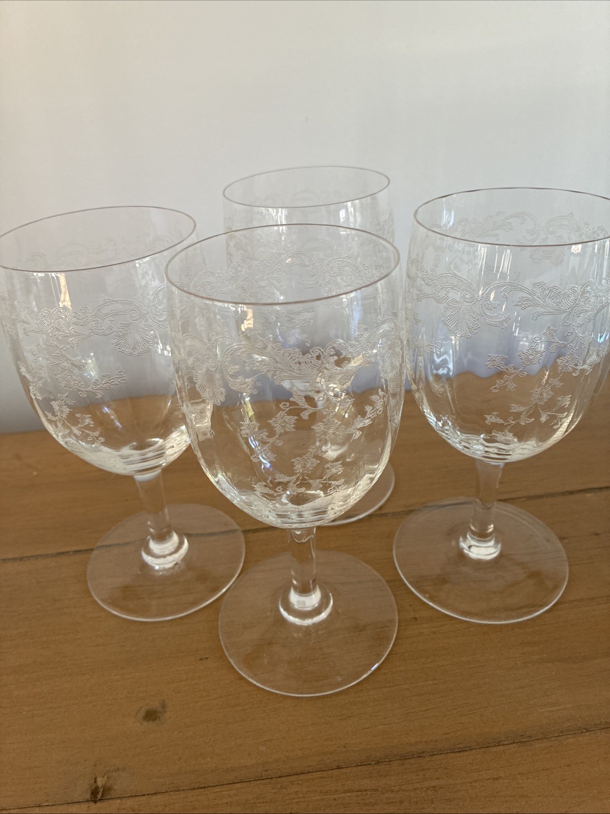 Set Of 4 ST. LOUIS France Crystal 