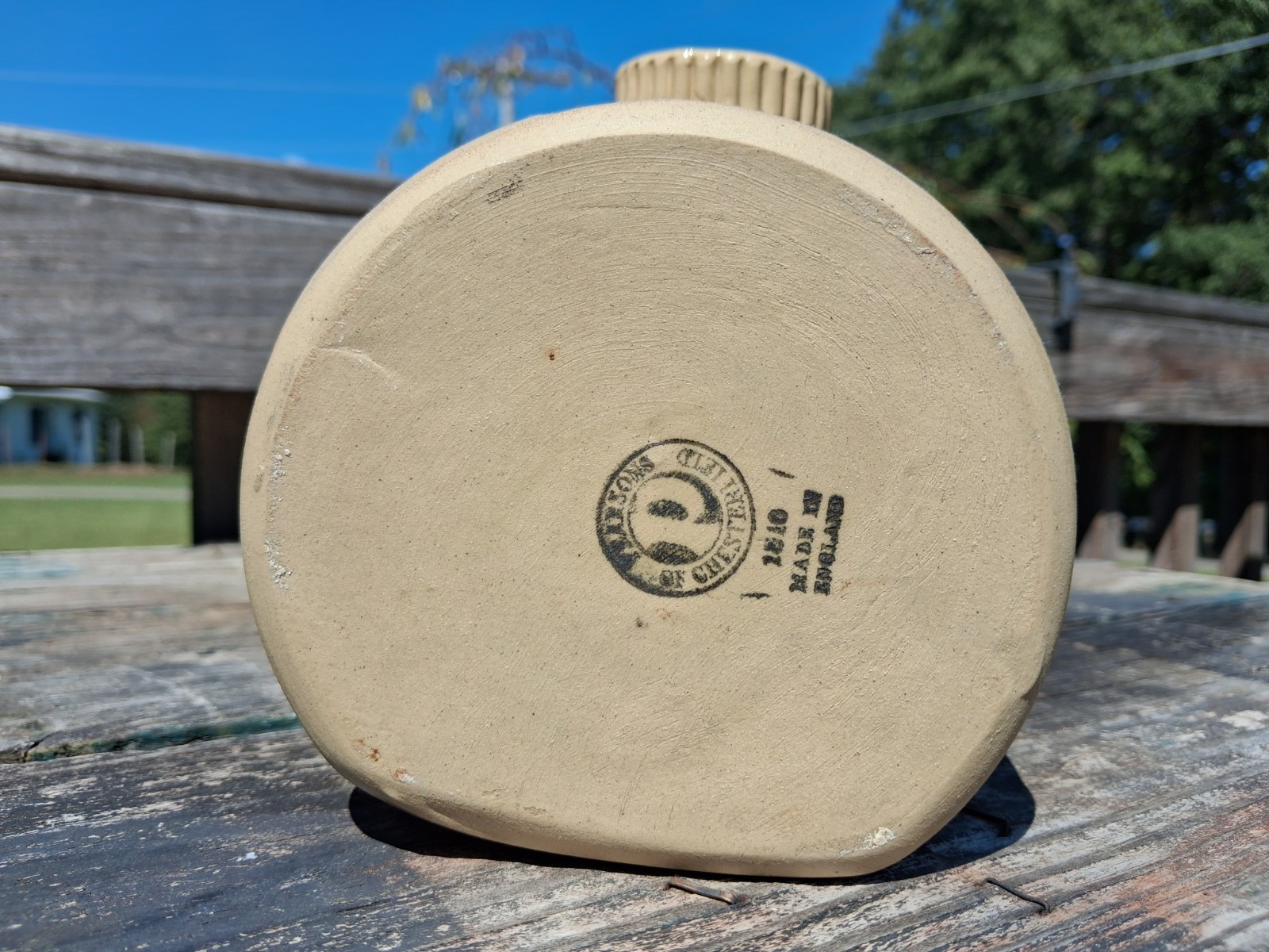 1810 Vtg 1.5 L Pearsons of Chesterfield Pottery Foot Warmer, England, 7 lbs Full 1810 Vtg 1.5 L Pearsons of Chesterfield Pottery Foot Warmer, England, 7 lbs Full