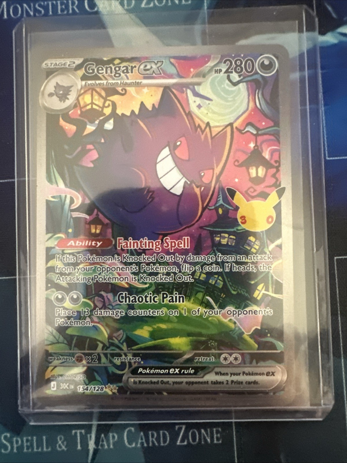 Pokémon TCG Gengar EX 30th Anniversary SIR 154/128