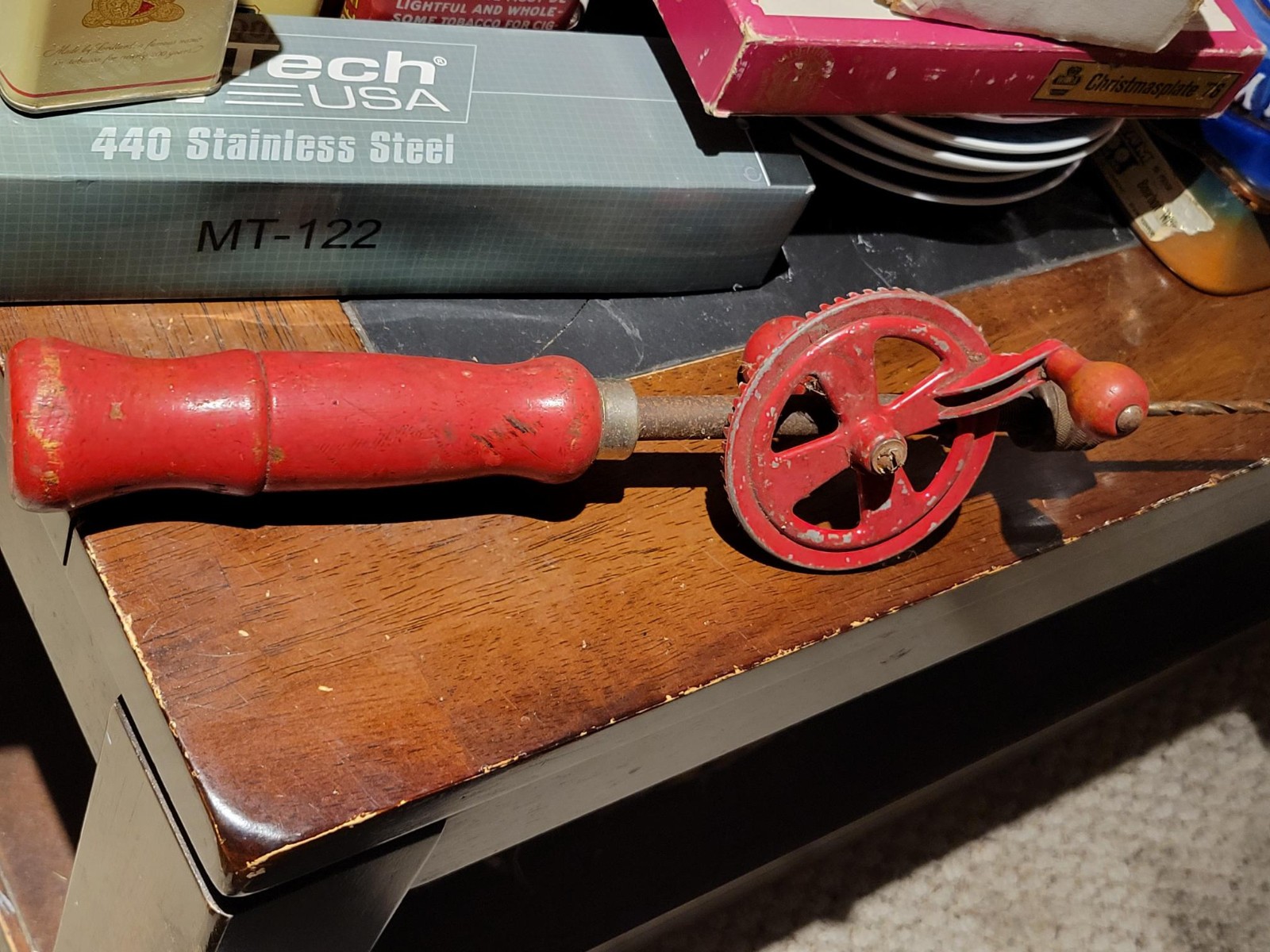 Antique Hand Crank Egg Beater Drill