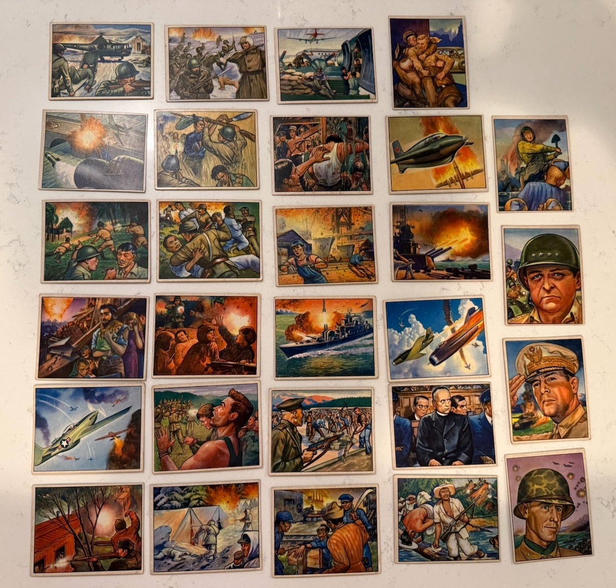 1951 Bowman Fight the Red Menace (28 card Lot) 1951 Bowman Fight the Red Menace (28 card Lot)