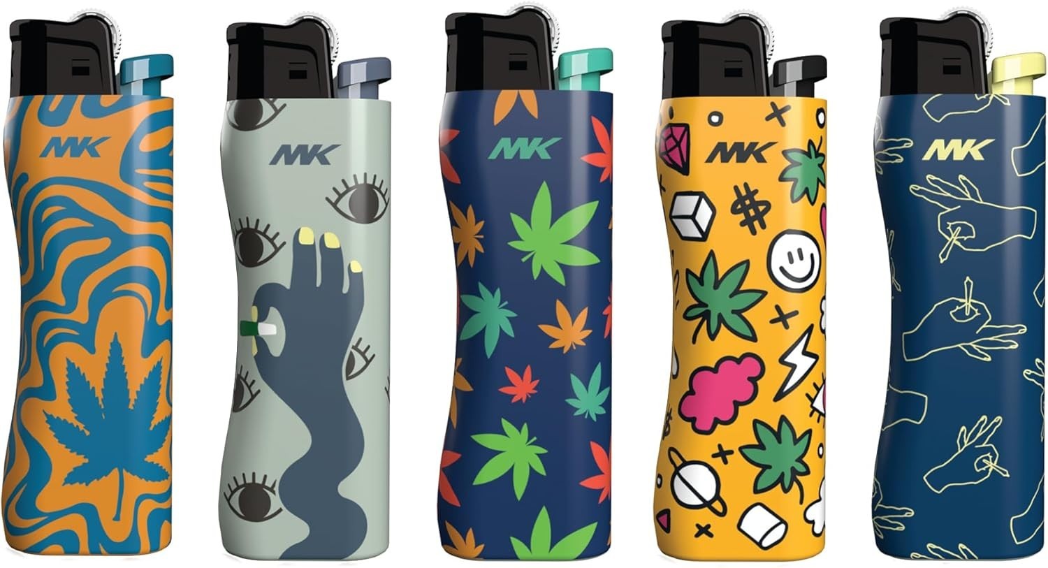 MK PLANT SERIES GRIP PRO LIGHTERS, FULL TRAY - 50 PACK