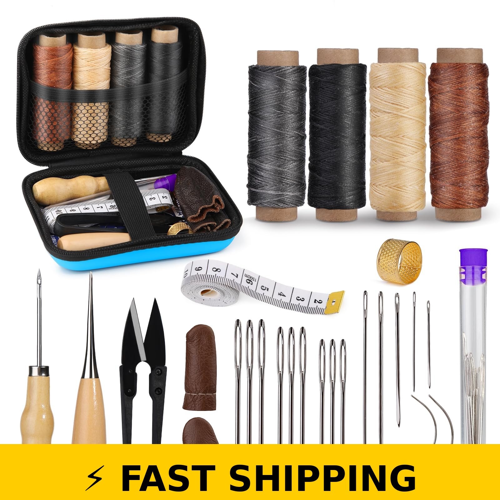 MORFEN Leather Sewing Kit - Heavy Duty Repair Tools for DIY
