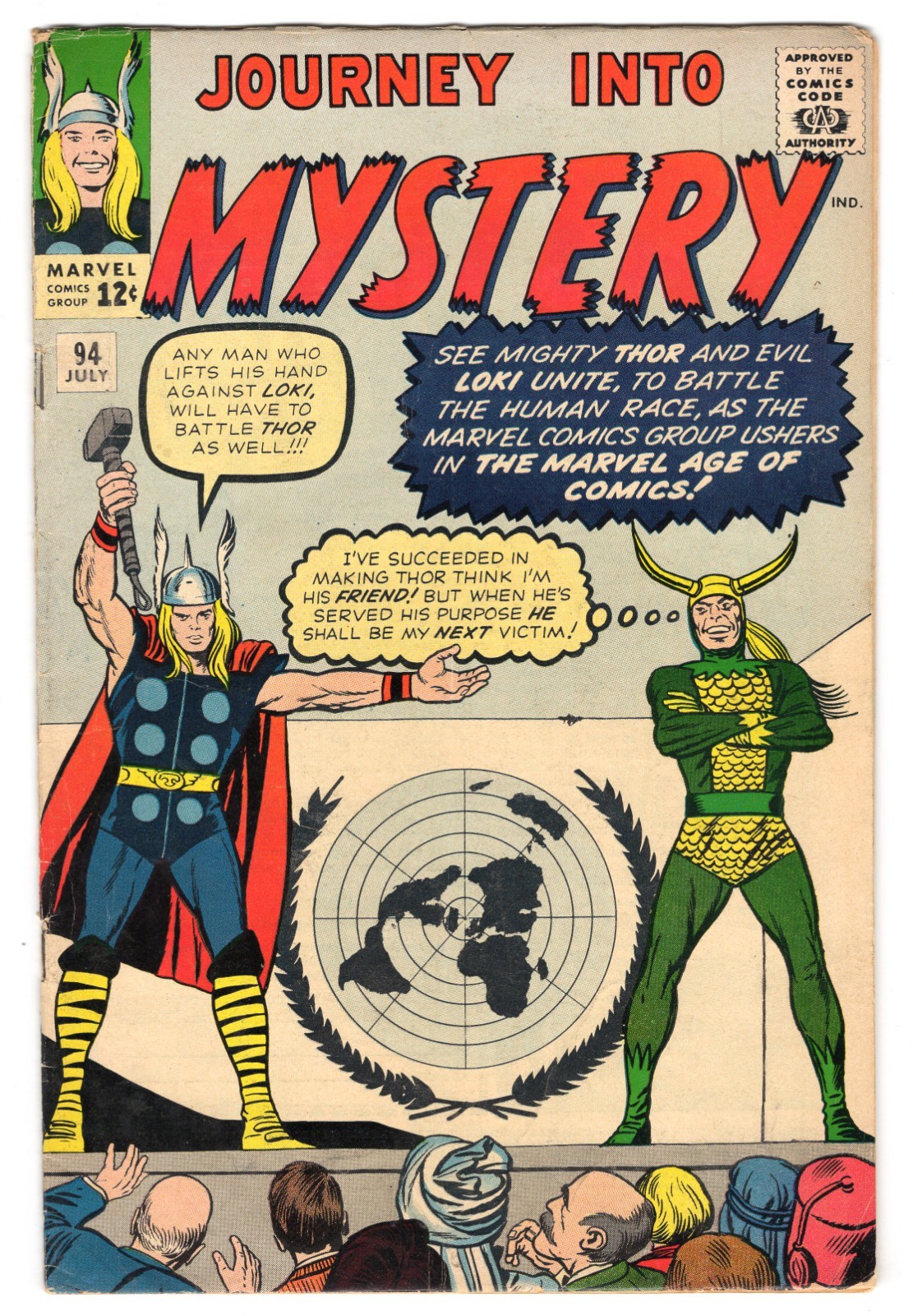 Journey Into Mystery 94 1963 Marvel Comics VG+ 4.5 Loki Thor Odin Heimdall