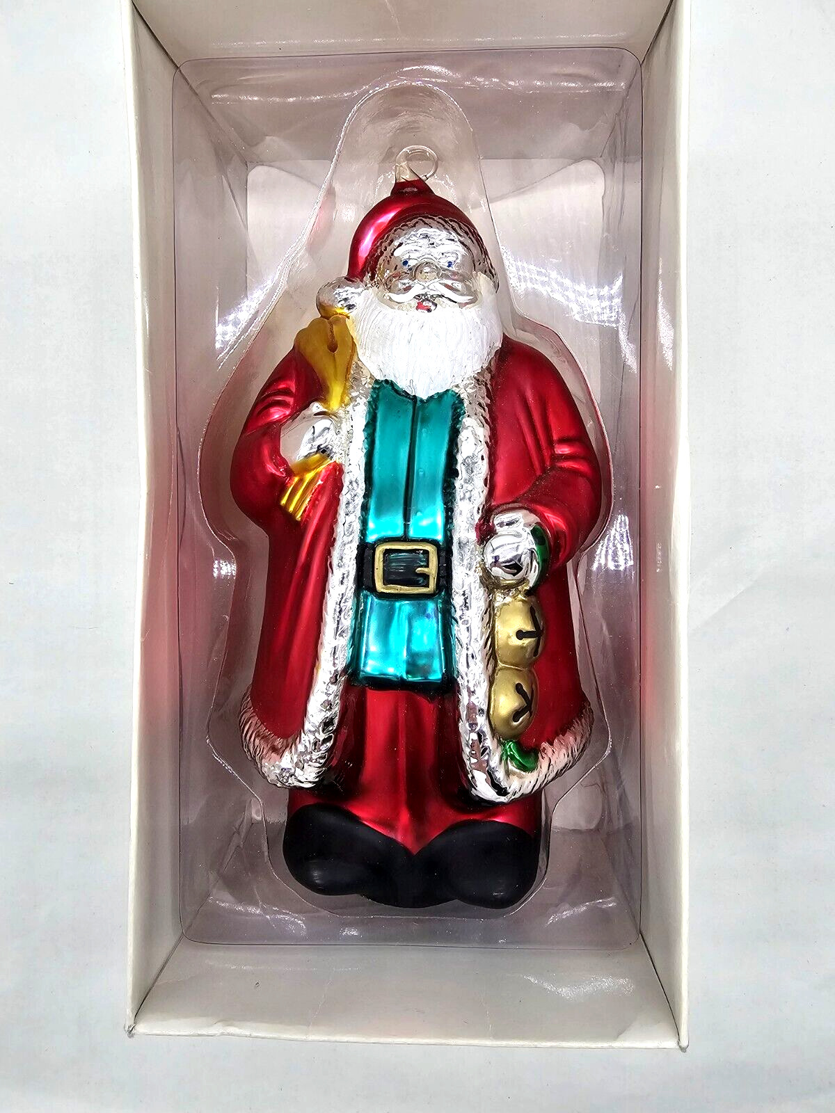 Dept 56 Santa Claus St Nick Mercury Glass Christmas Ornament Large 9.5\