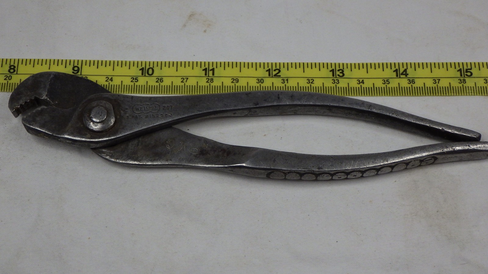 Vintage Welloct No 207 Slip Joint Pliers Palmer Brothers
