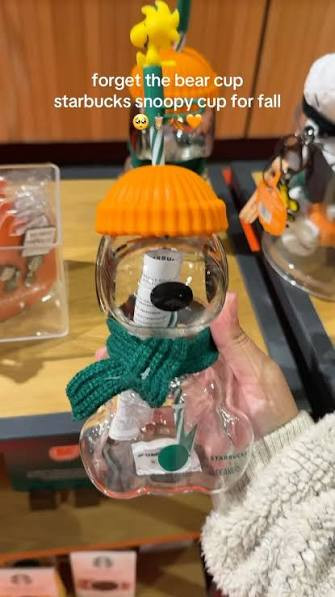 NEW 2026 Starbucks X Peanuts Snoopy Glass Cold Cup AUTHENTIC r US SELLER