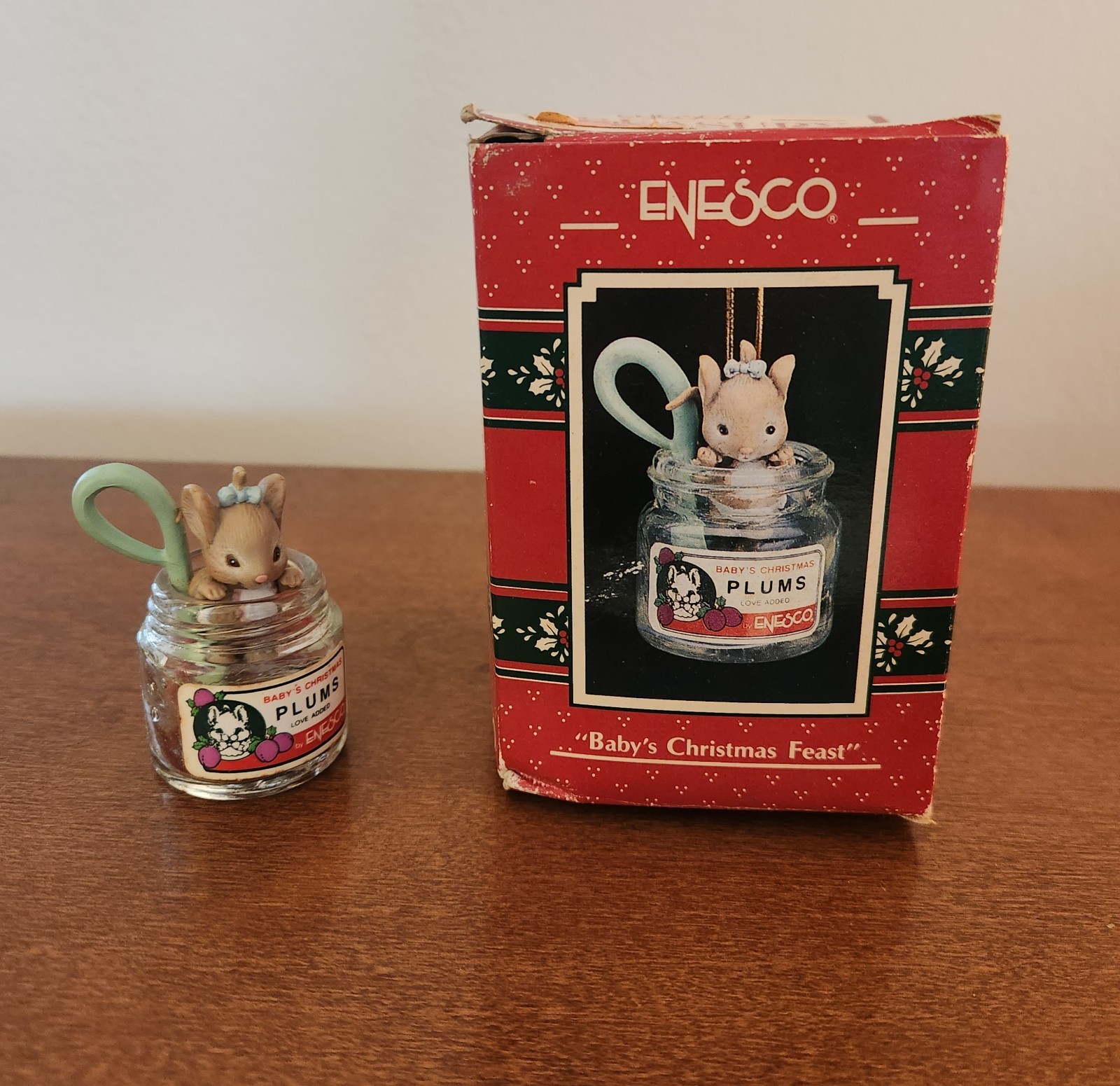 1990 Enesco Treasury Of Christmas Ornaments Mouse \