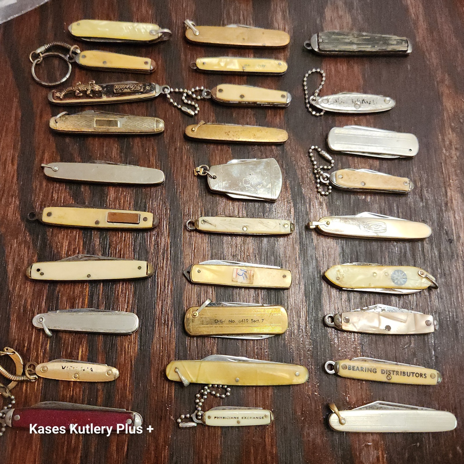 Mystery Lot Vintage Mini Keychain Watch Fob Etc Folding Pocket Knife
