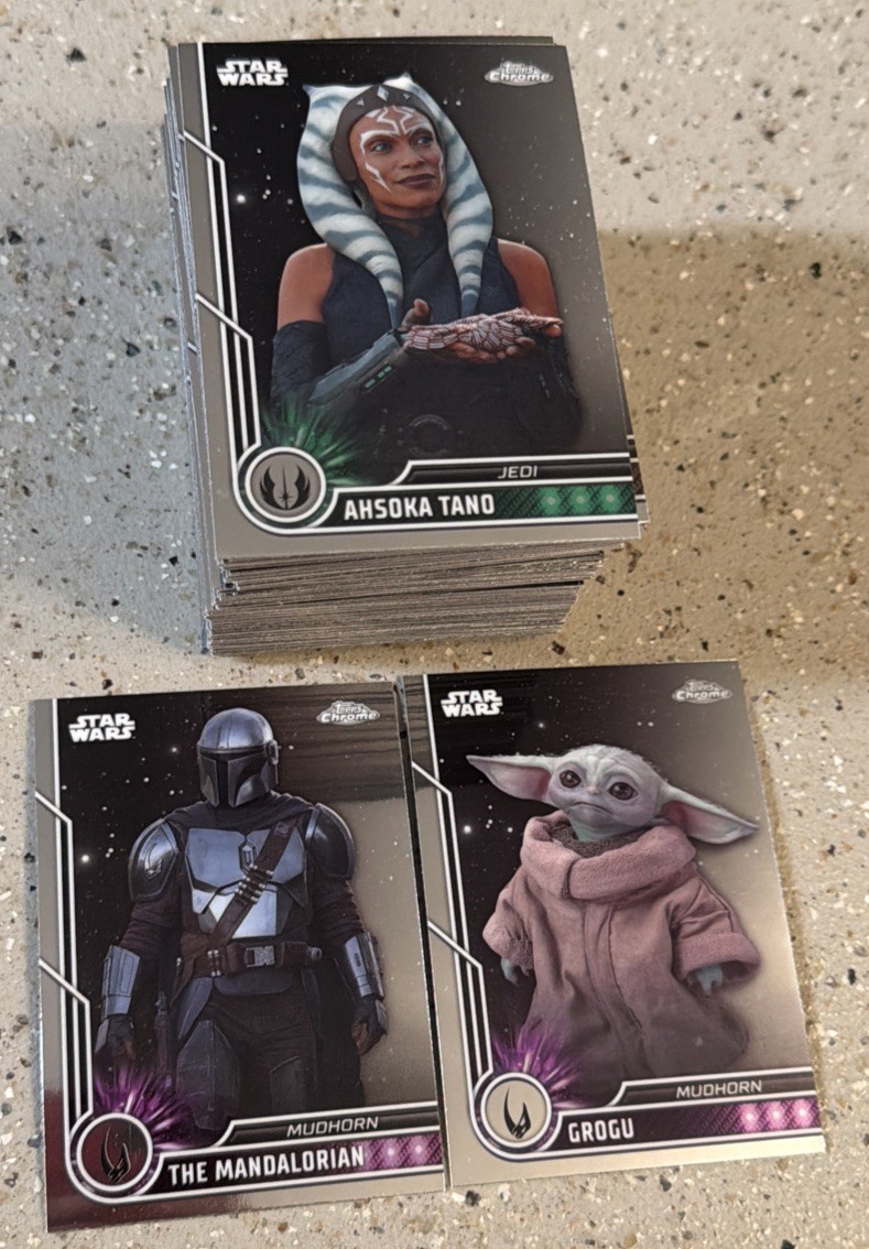 2023 Topps Chrome Star Wars Complete Base Set 1-100 2023 Topps Chrome Star Wars Complete Base Set 1-100