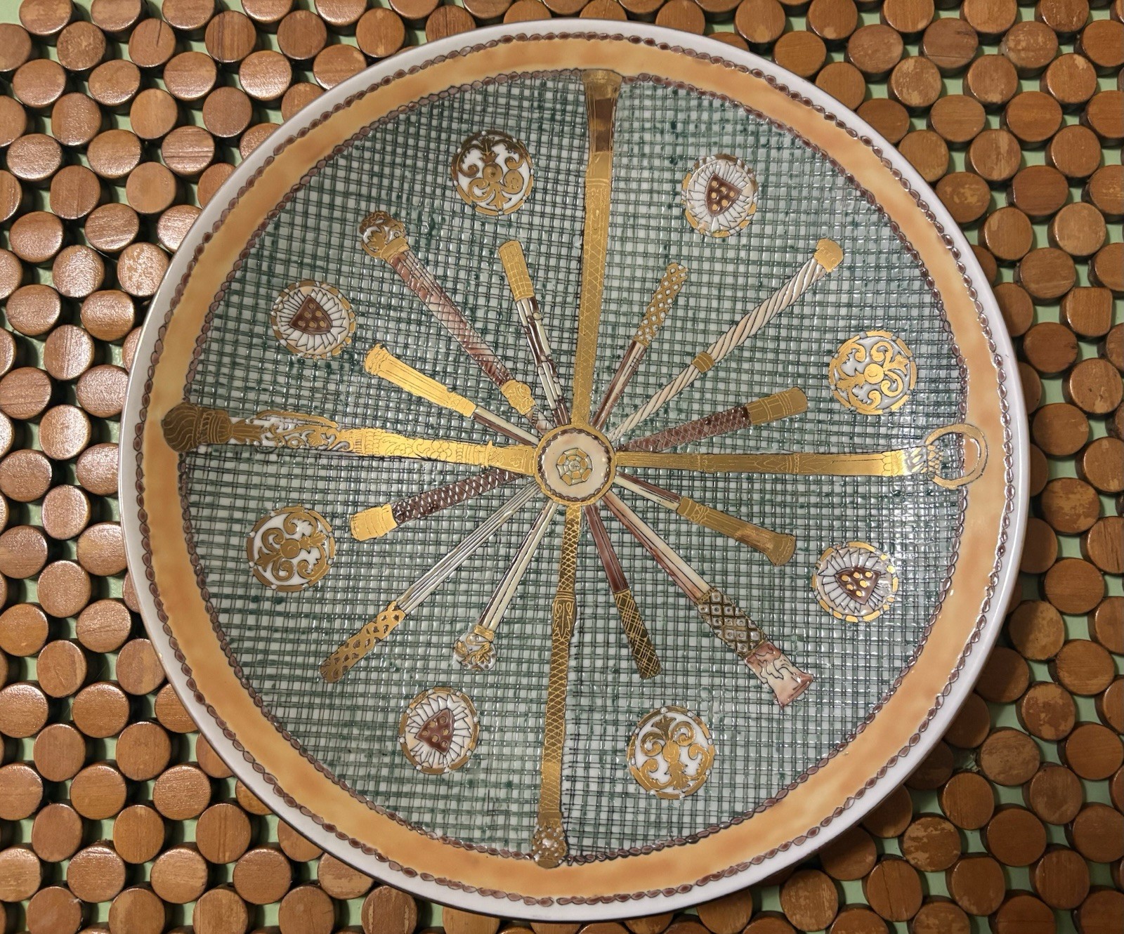 Vintage Asian Decorative China TOYO Very Old Antique Dish Rare.  H.F.P Macau