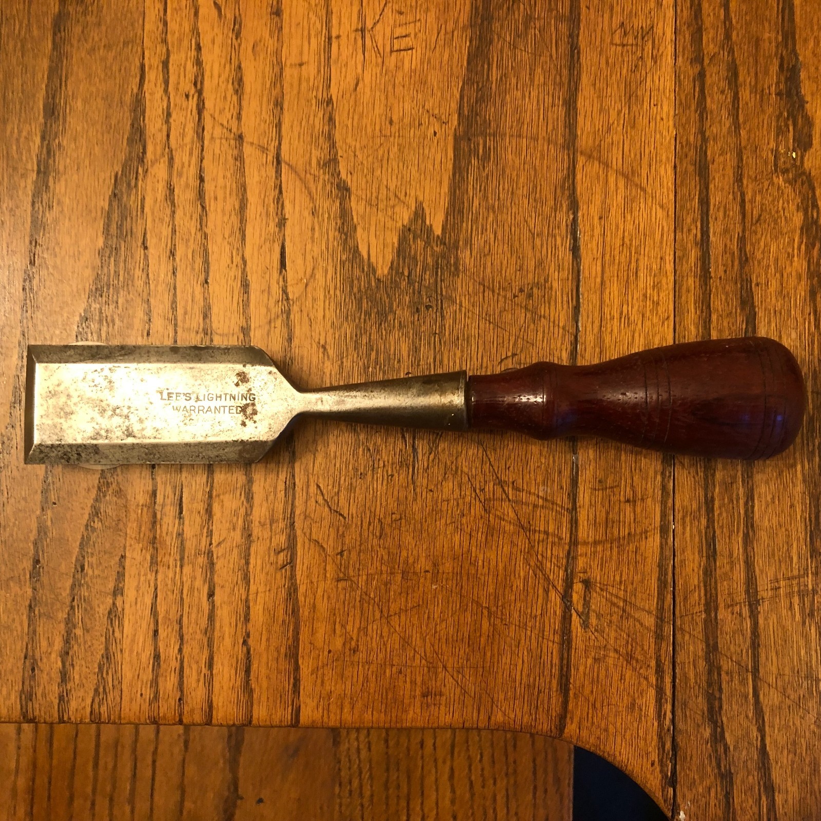 Antique H.D. Lee’s Lightning Hardware Salina, Kansas - Wood Chisel Antique H.D. Lee’s Lightning Hardware Salina, Kansas - Wood Chisel