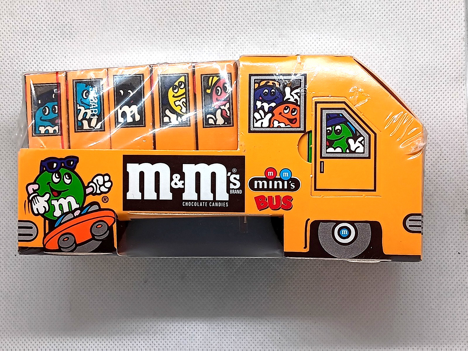 Vintage M&M\'s Mini\'s School Bus Candy Display New Unopened With Candy Vintage M&M\'s Mini\'s School Bus Candy Display New Unopened With Candy
