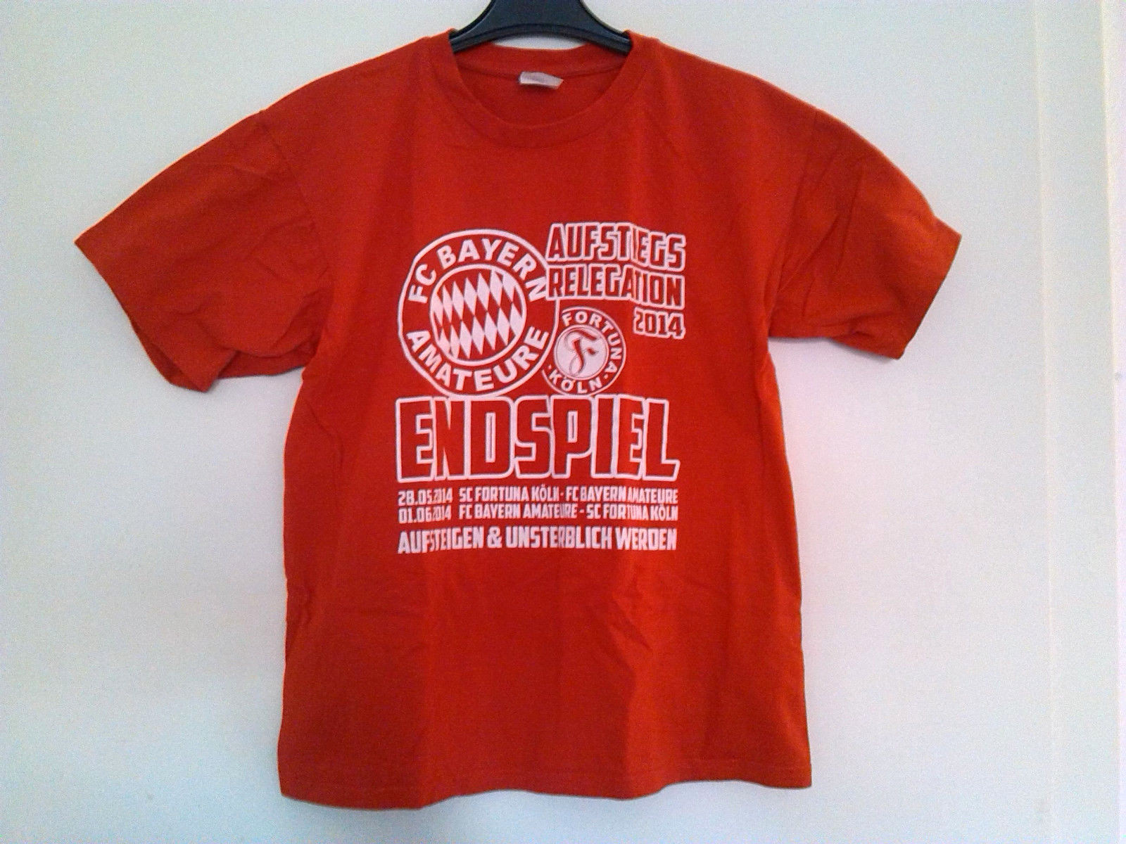 FC BAYERN MUNICH T-shirt amateurs-SC Fotuna Cologne football football fan FC BAYERN MUNICH T-shirt amateurs-SC Fotuna Cologne football football fan