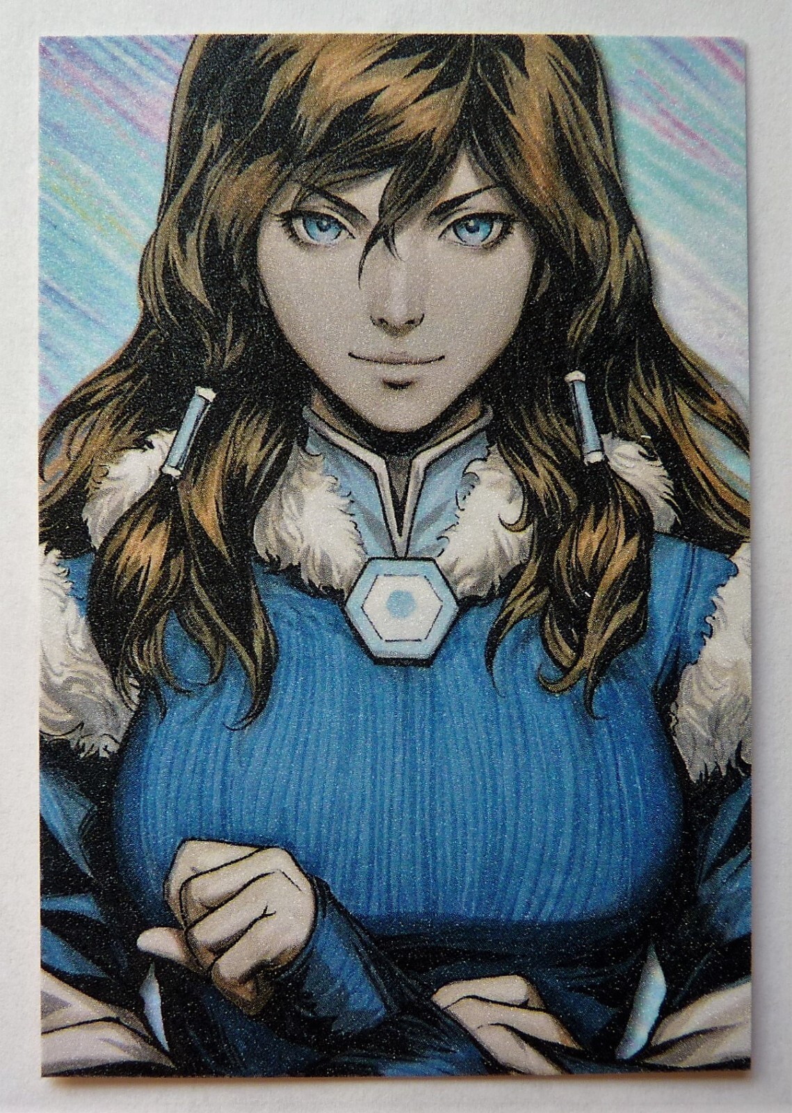 SEXY GIRL WAIFU BEAUTY MANGA MINT SEQUIN CARD The Legend of Korra