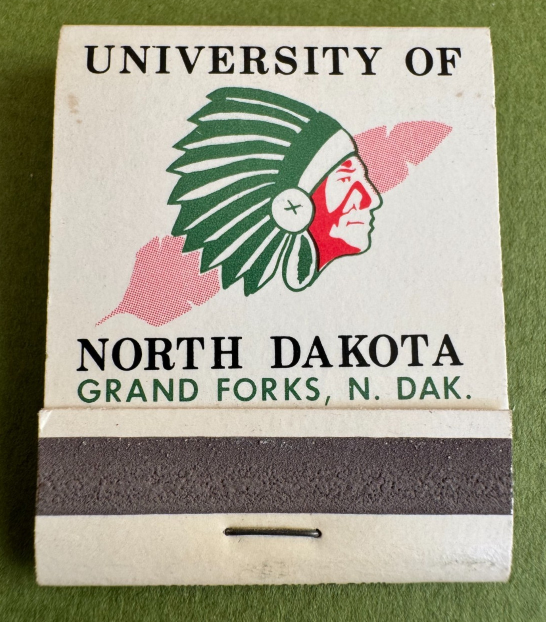 University Of North Dakota, Grand Forks, ND Matchbook ~ Vintage, Almost Perfect University Of North Dakota, Grand Forks, ND Matchbook ~ Vintage, Almost Perfect