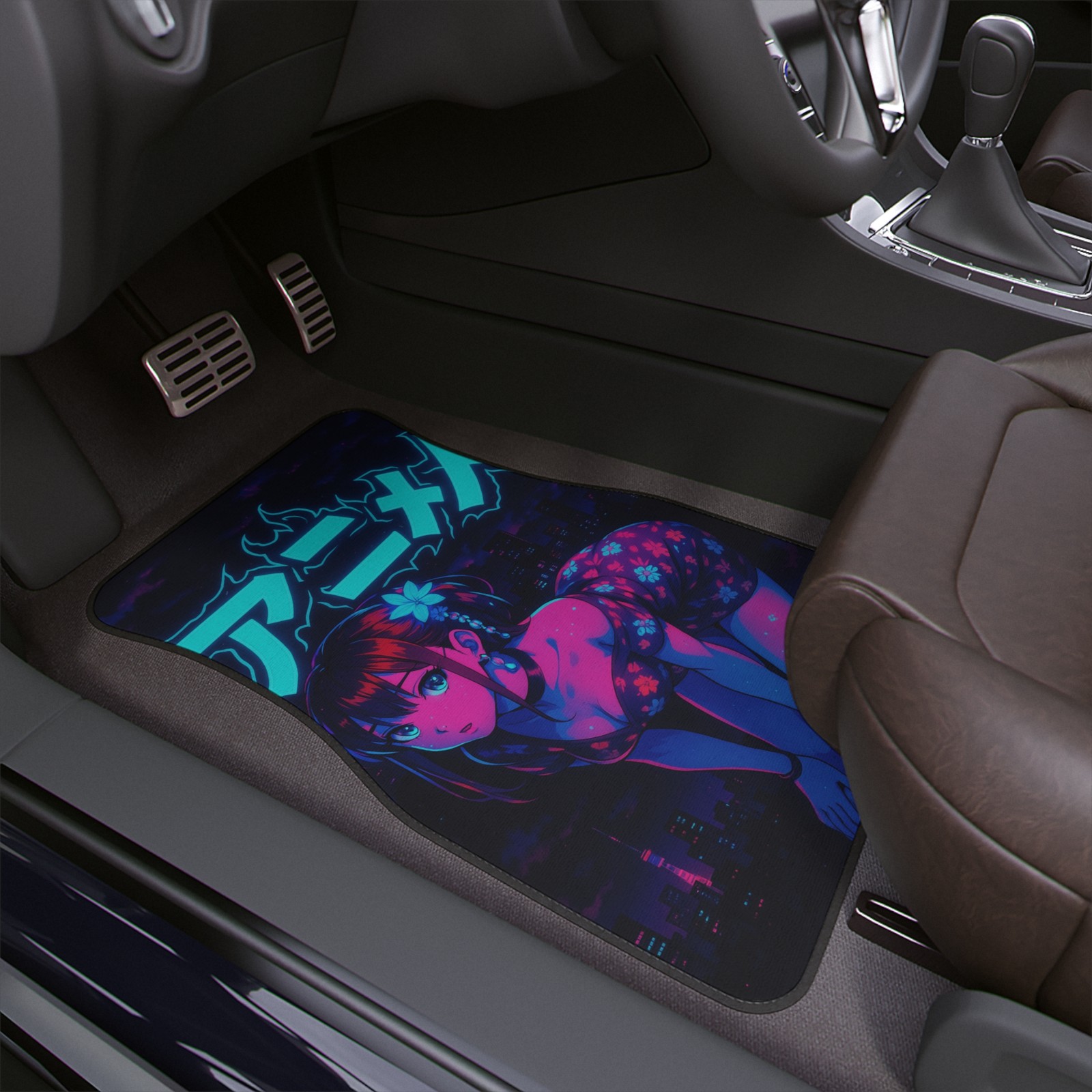 Anime JDM Car Floor Mat 1 PC, Stylish Auto Decor for Anime Fans, Waifu Car Girl Anime JDM Car Floor Mat 1 PC, Stylish Auto Decor for Anime Fans, Waifu Car Girl