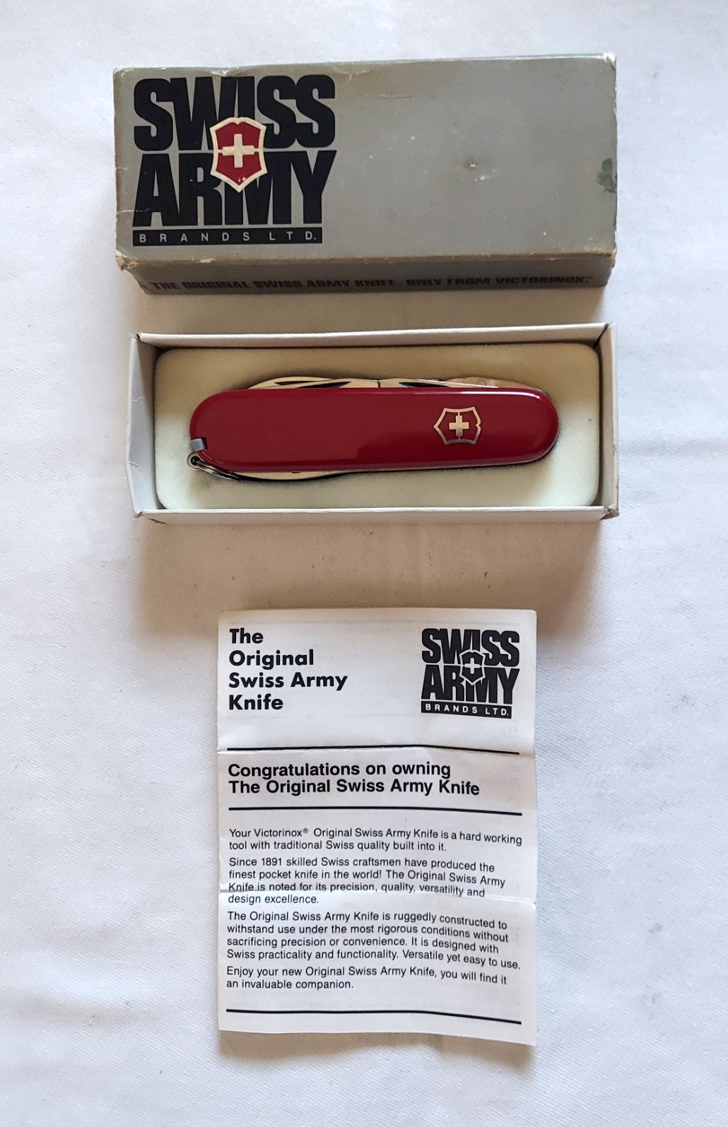 Victorinox Swiss Army Knife Red Mechanic w/Pliers 91mm 53441 Excellent Condition