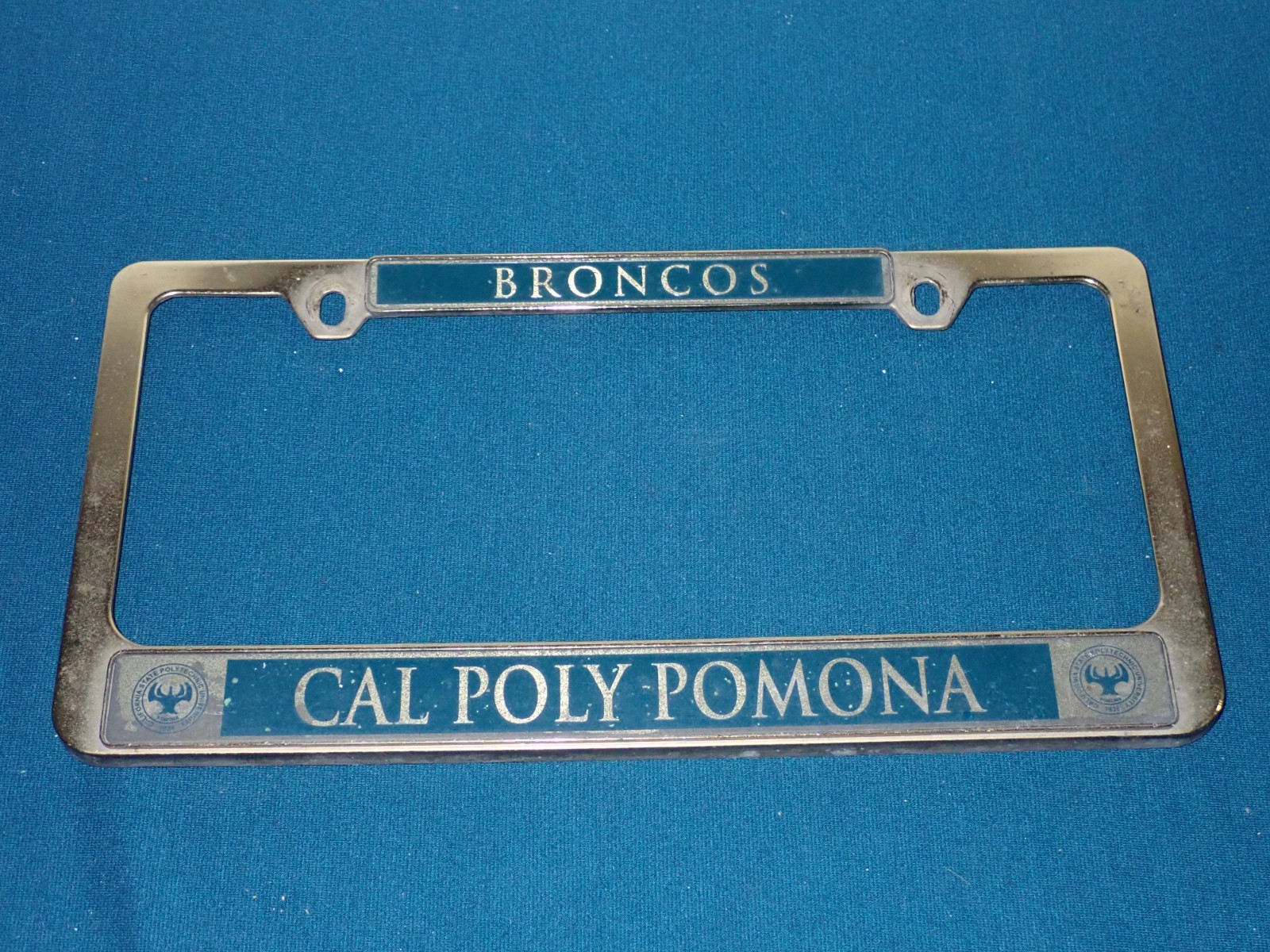 Vintage Cal Poly Pomona Broncos License Plate Frame