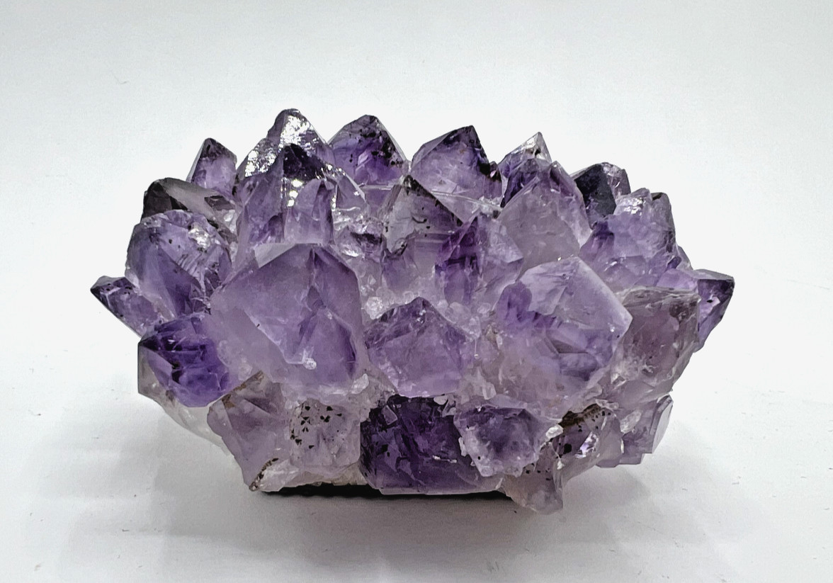 NEW Kathryn McCoy Petite 5 x 3 in. Brazilian AMETHYST Rock Crystal Candle Votive NEW Kathryn McCoy Petite 5 x 3 in. Brazilian AMETHYST Rock Crystal Candle Votive