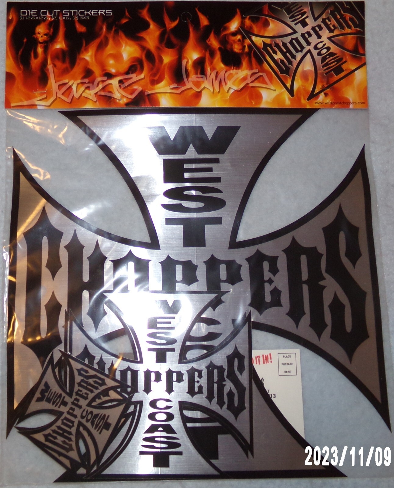 West Coast Choppers American Biker Jesse James Die Cut Stickers/Decals Set of 5
