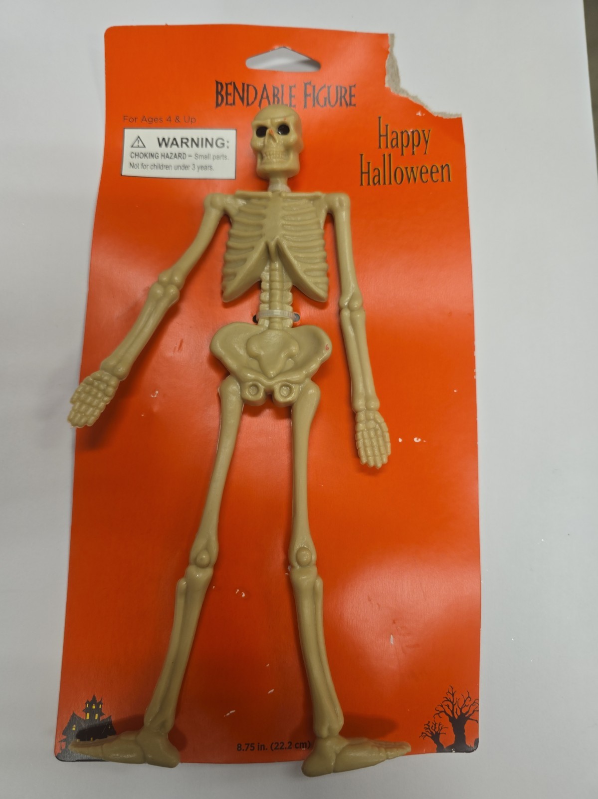 Halloween Bendable Figure. 8.5 Inches Tall. Skeleton