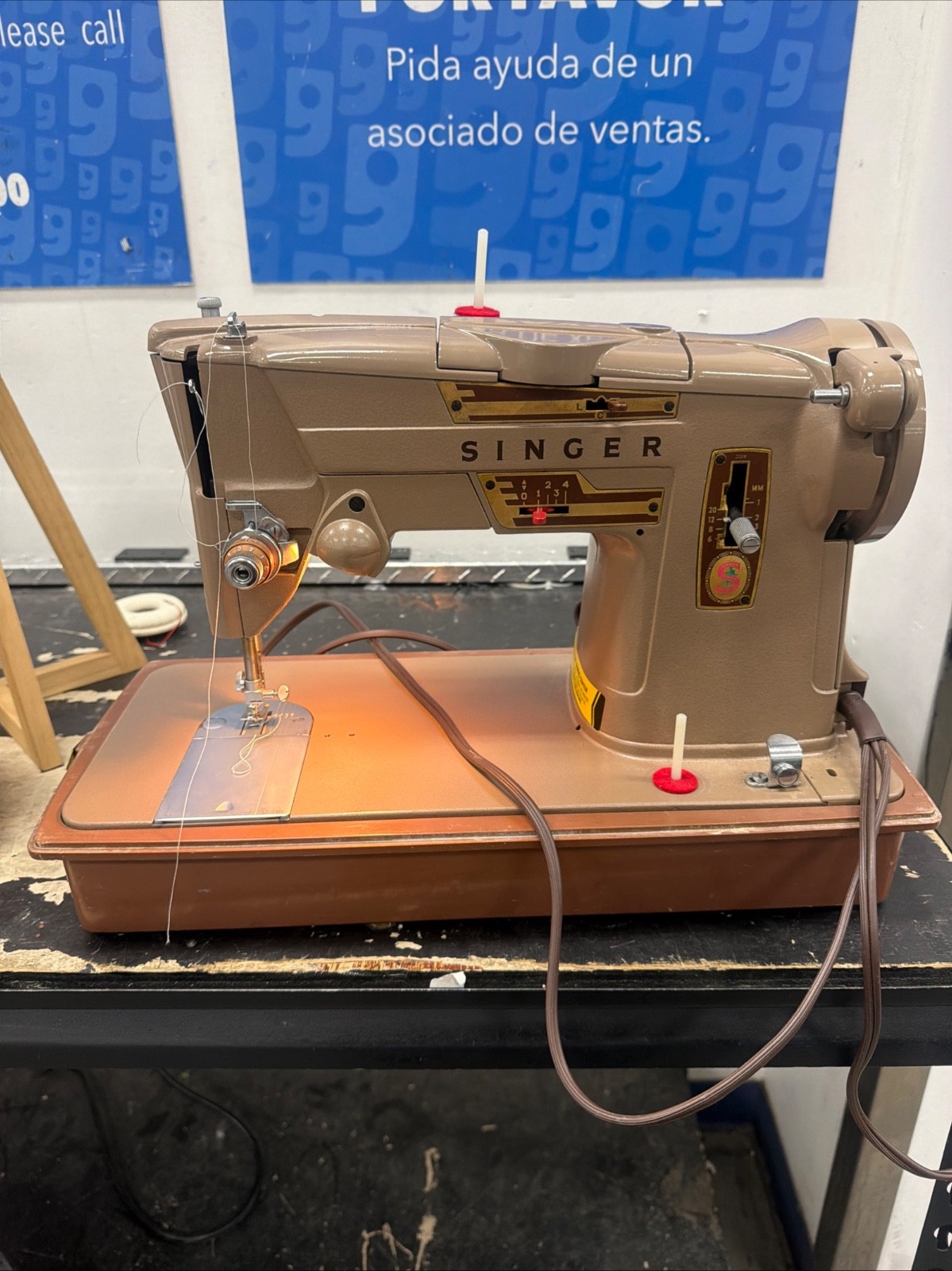 💙Vintage 1960s Singer 328K Sewing Machine+ foot pedal~Working