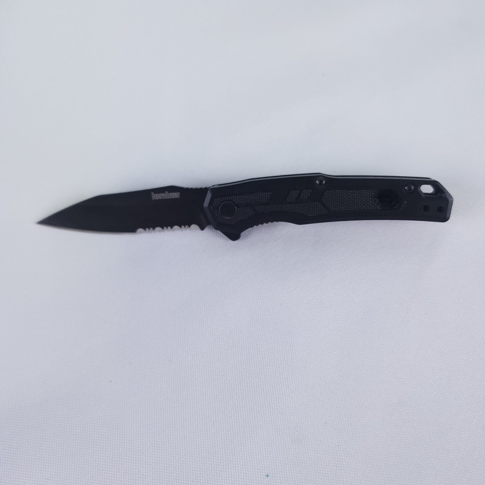 Kershaw Shuffle II 1402BLKST Black Serrated Folding Pocket Knife EDC Kershaw Shuffle II 1402BLKST Black Serrated Folding Pocket Knife EDC