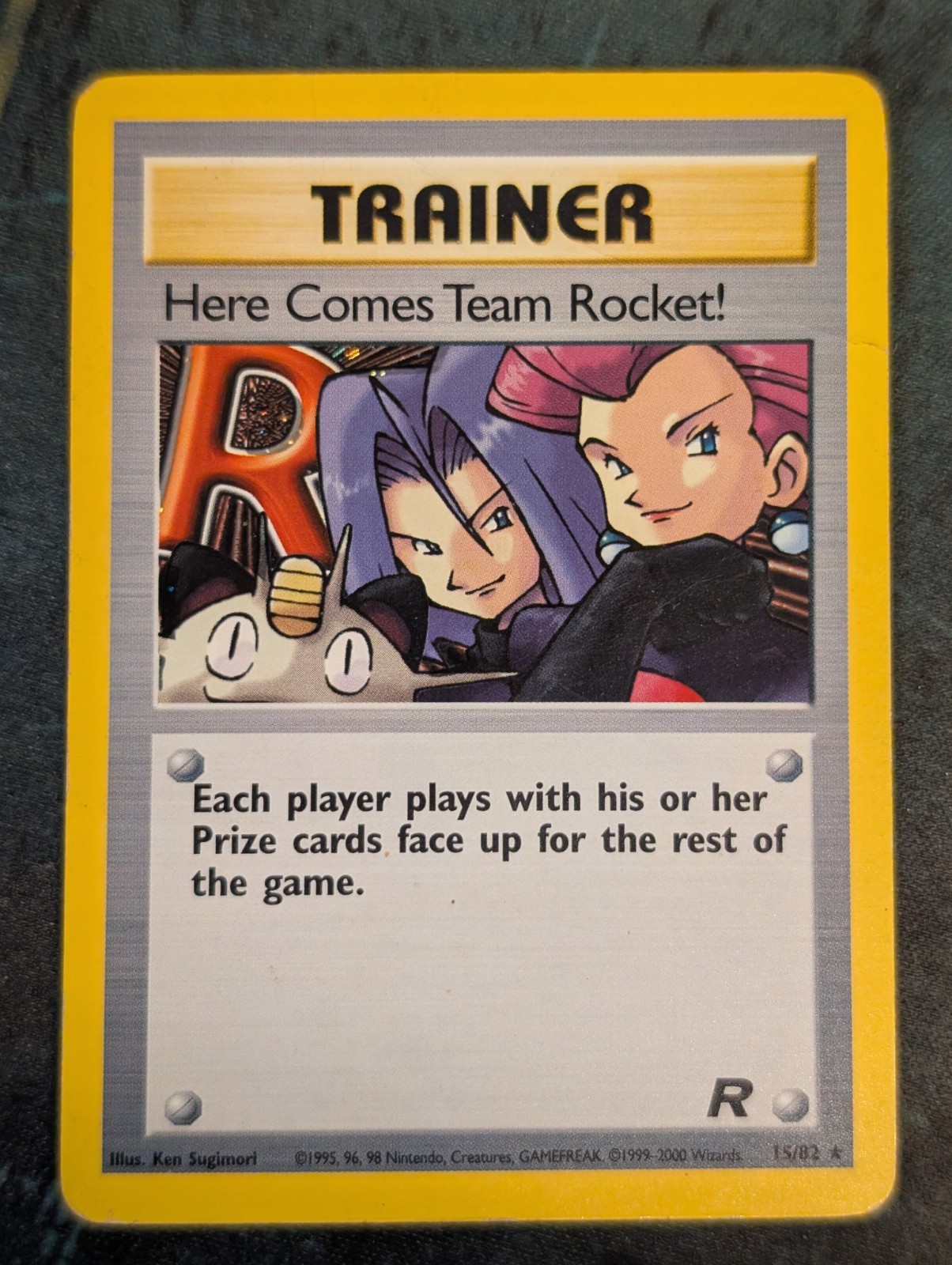 Here Comes Team Rocket 15/82 HOLO Rare Team Rocket💥DAMAGED Pokemon Card TCG