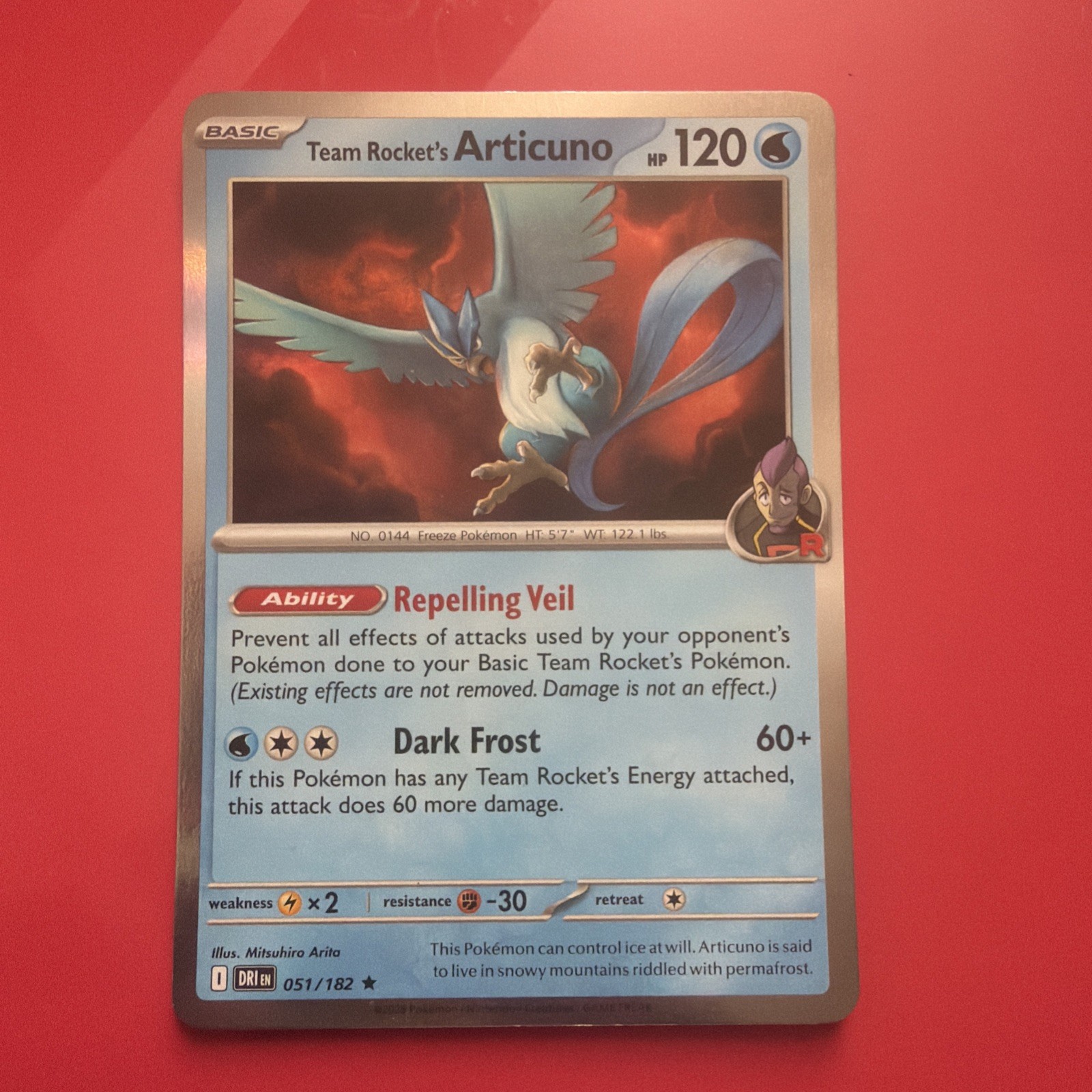 Team Rocket\'s Articuno 051/182 Rare Destined Rivals Pokemon Holo Near Mint Team Rocket\'s Articuno 051/182 Rare Destined Rivals Pokemon Holo Near Mint