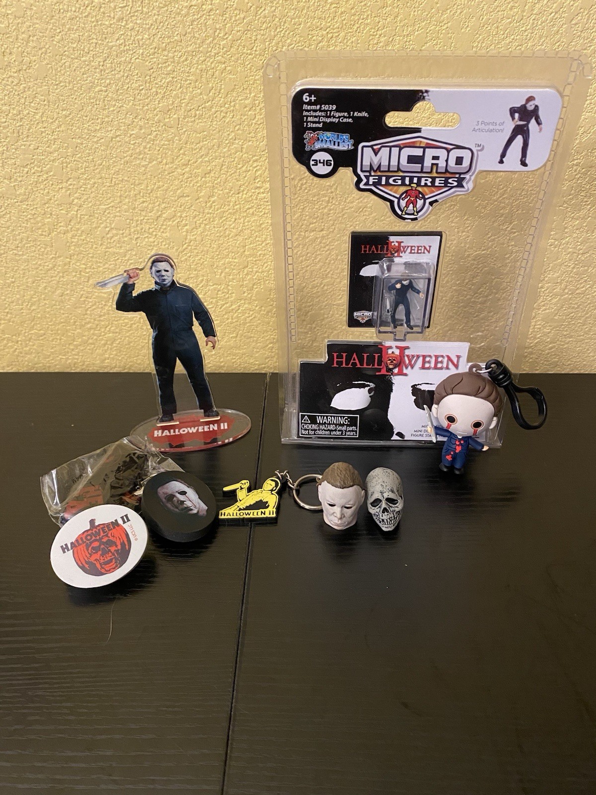 Halloween Michael Myers Collectible Bundle Micro Figure Acrylic Standee