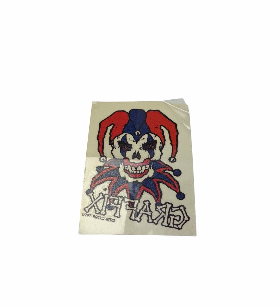 Original NOS Vintage 1990 Graffix Jester Sticker Decal 2”x3” NEW Original NOS Vintage 1990 Graffix Jester Sticker Decal 2”x3” NEW