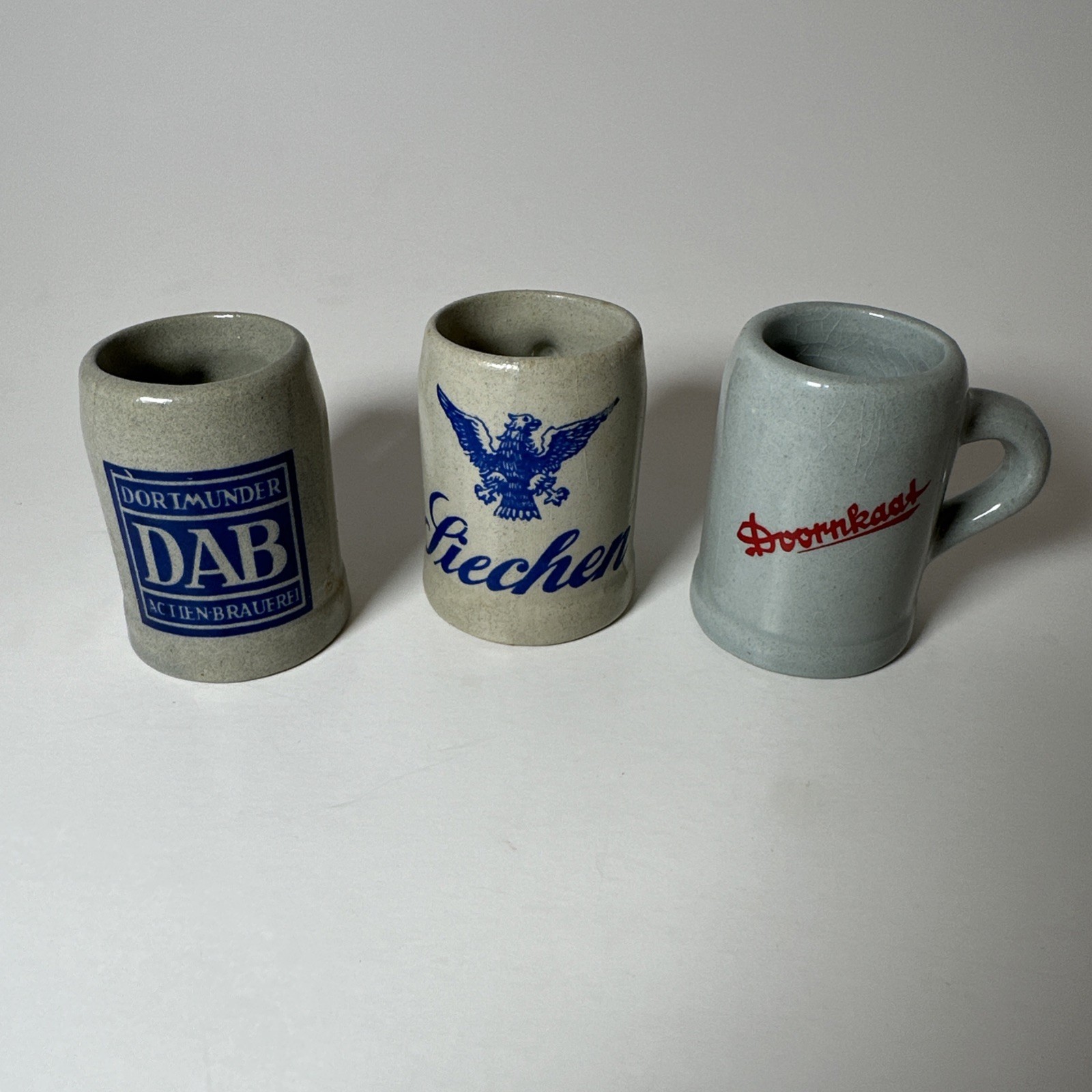 Vintage Miniature German Beer Steins - Lot of 3